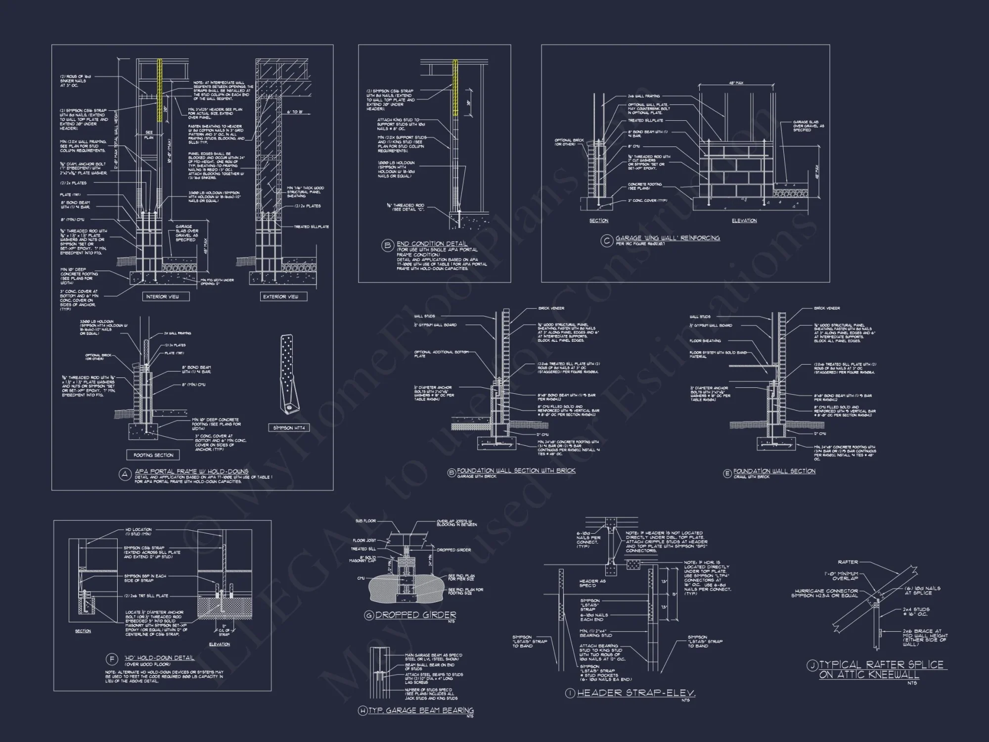 Detached Garage house Blueprint with Workshop Design