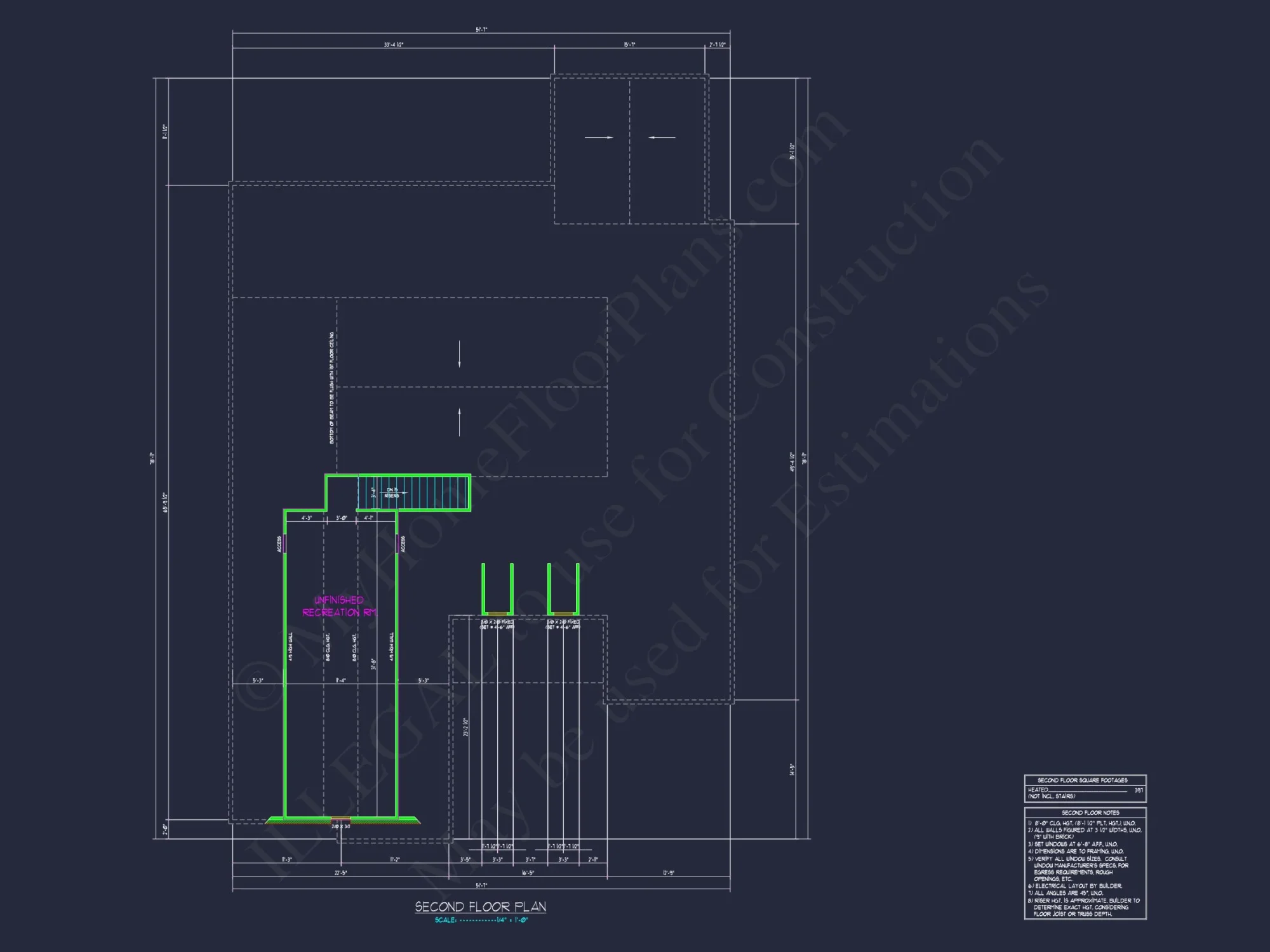 Detached Garage house Blueprint with Workshop Design