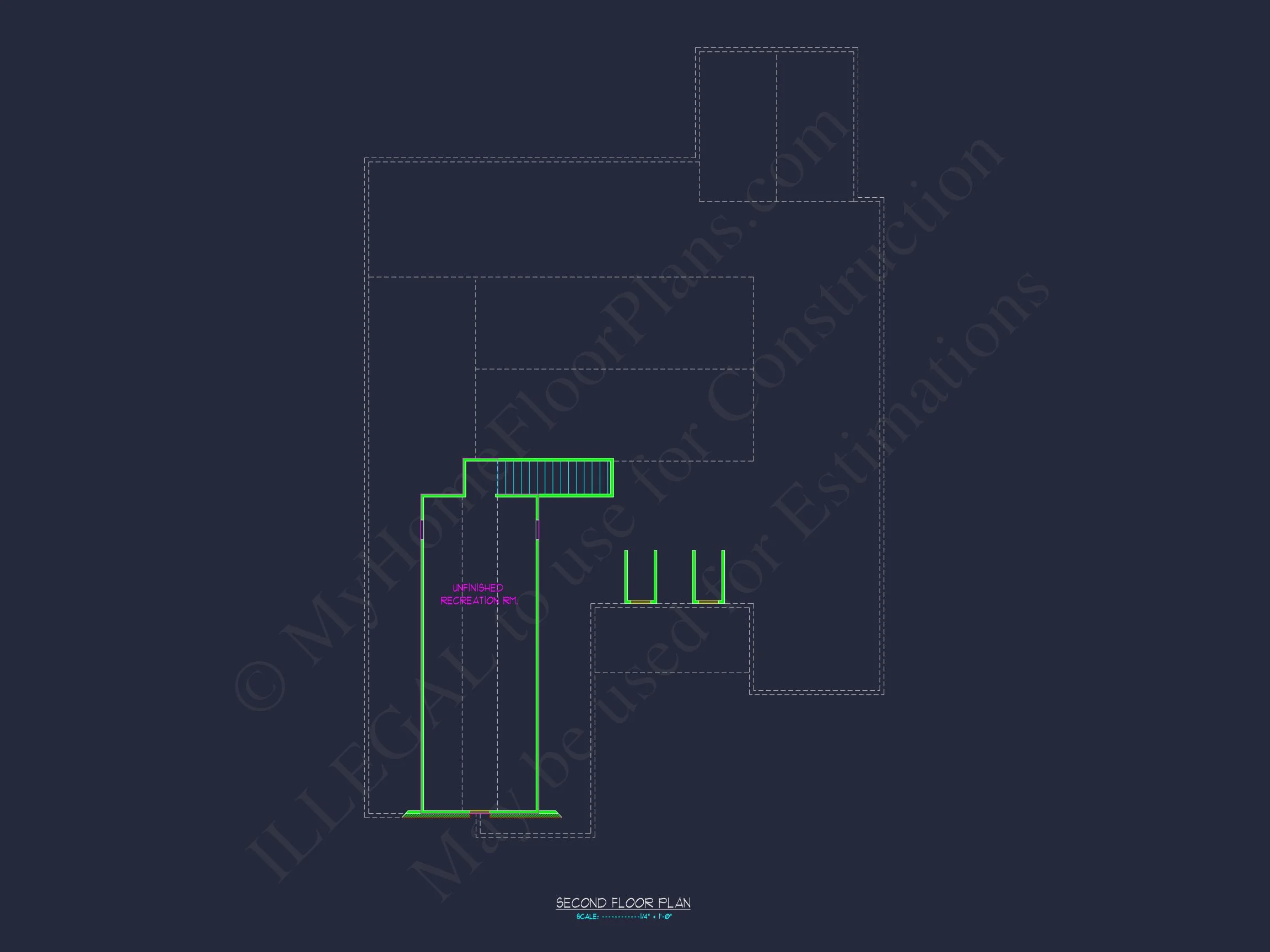 16-1237 BOAT GARAGE PLAN - Detached Garage House Blueprint with Workshop Design 5 Detached Garage house Blueprint with Workshop Design