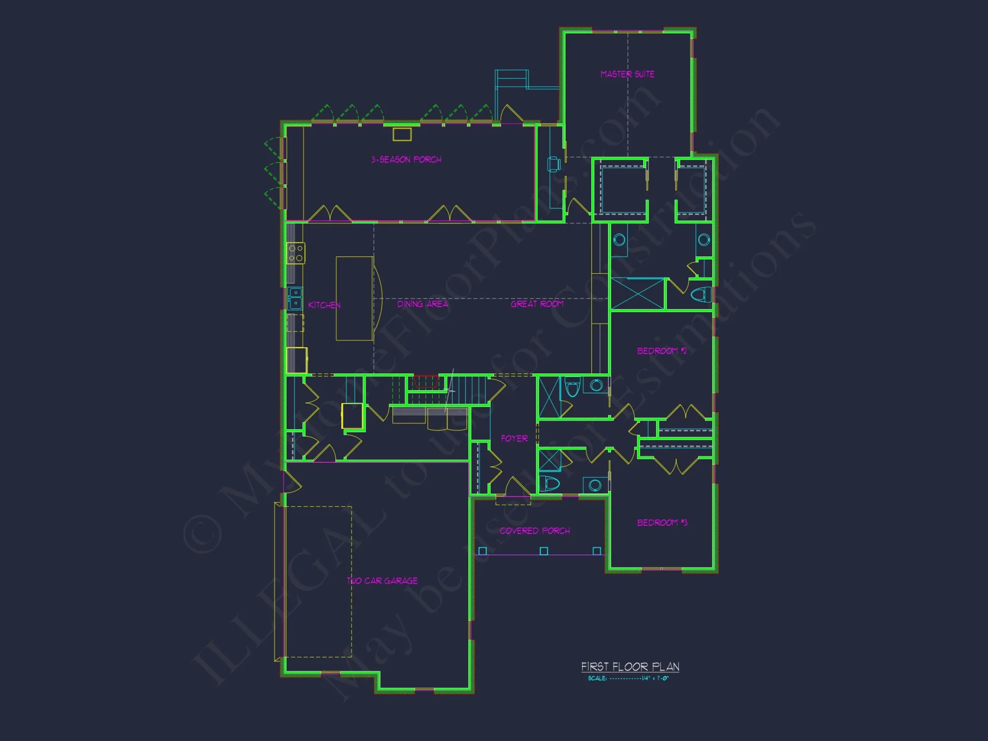 Detached Garage house Blueprint with Workshop Design