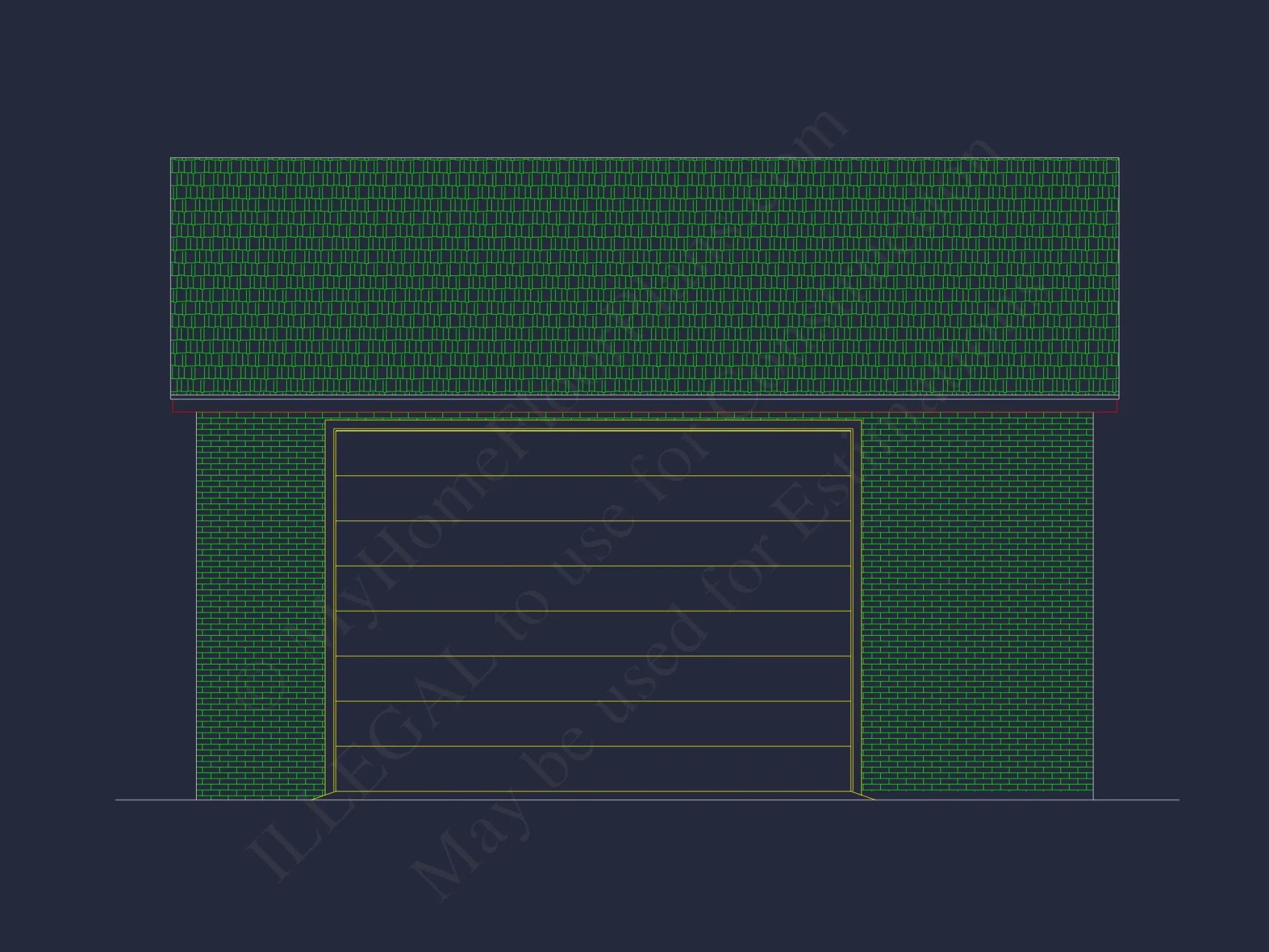 Detached Garage house Blueprint with Workshop Design