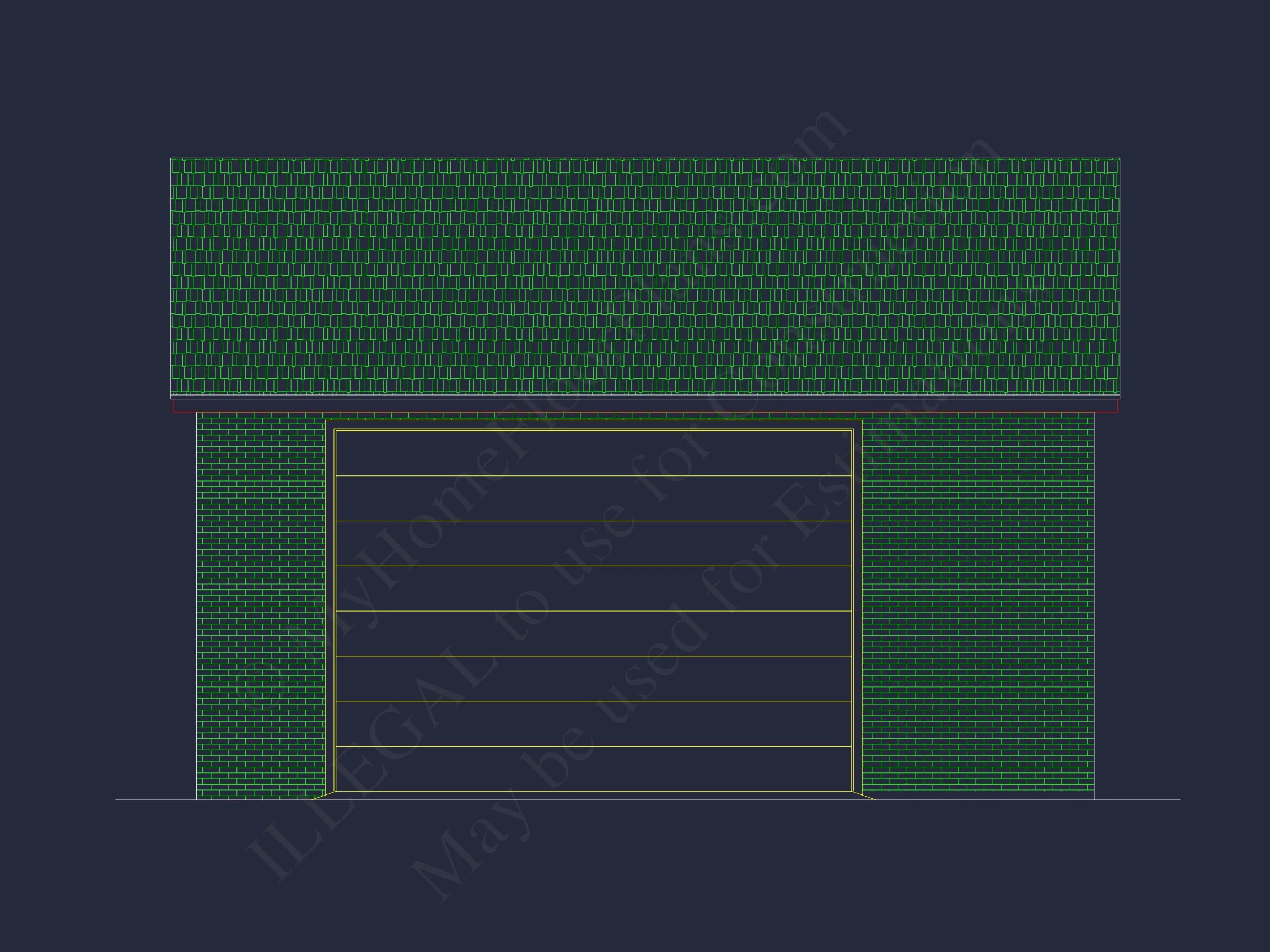 16-1237 BOAT GARAGE PLAN - Detached Garage House Blueprint with Workshop Design 2 Detached Garage house Blueprint with Workshop Design