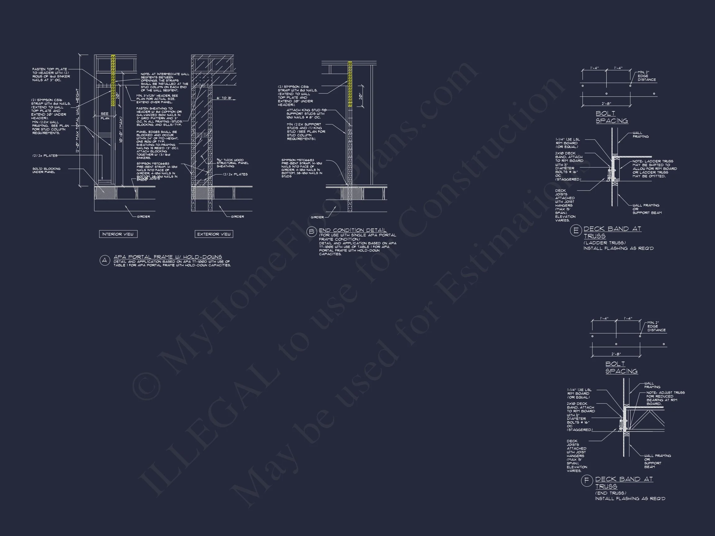 15-1805 CART PLAN - Craftsman Cart Garage Plan with Detailed CAD Architecture 6 Craftsman Cart Garage Plan with Detailed CAD Architecture