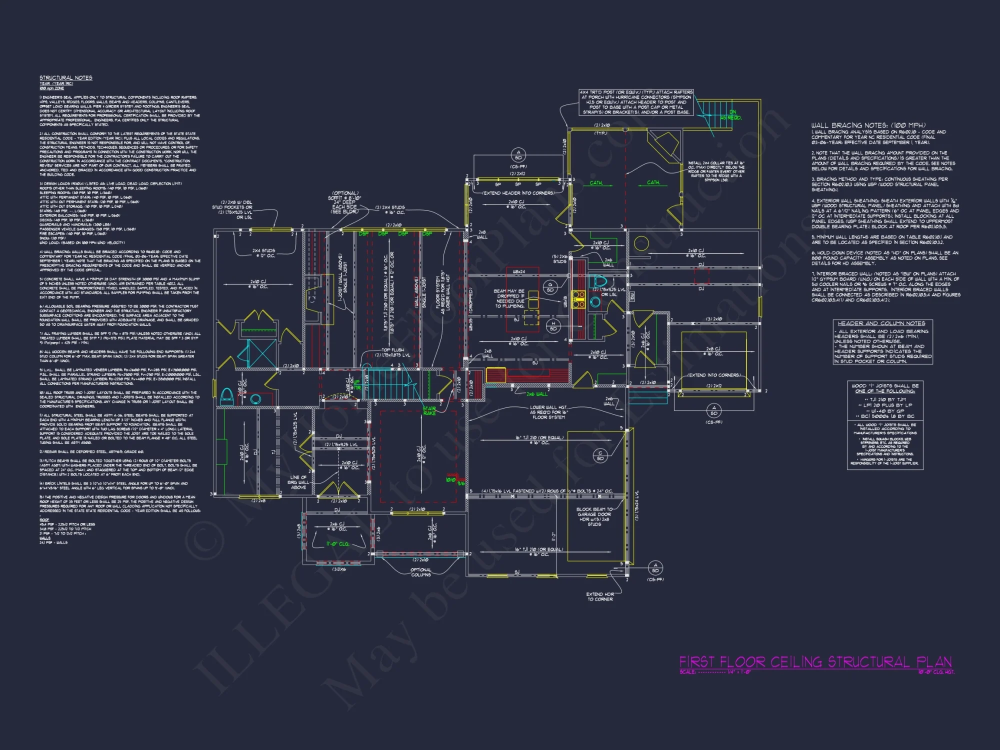 Modern Traditional house Plan with Detailed Blueprint Designs