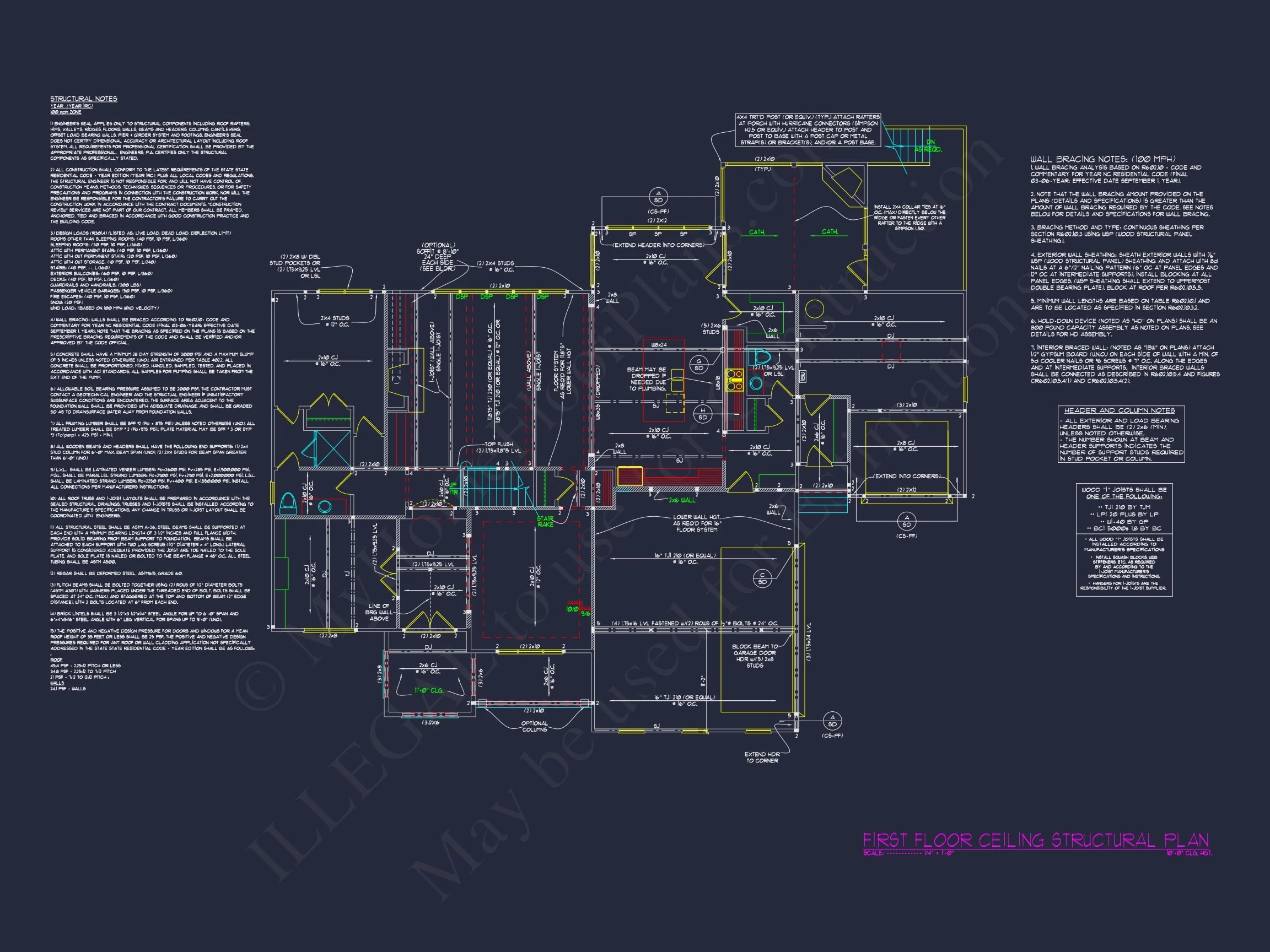 Modern Traditional house Plan with Detailed Blueprint Designs
