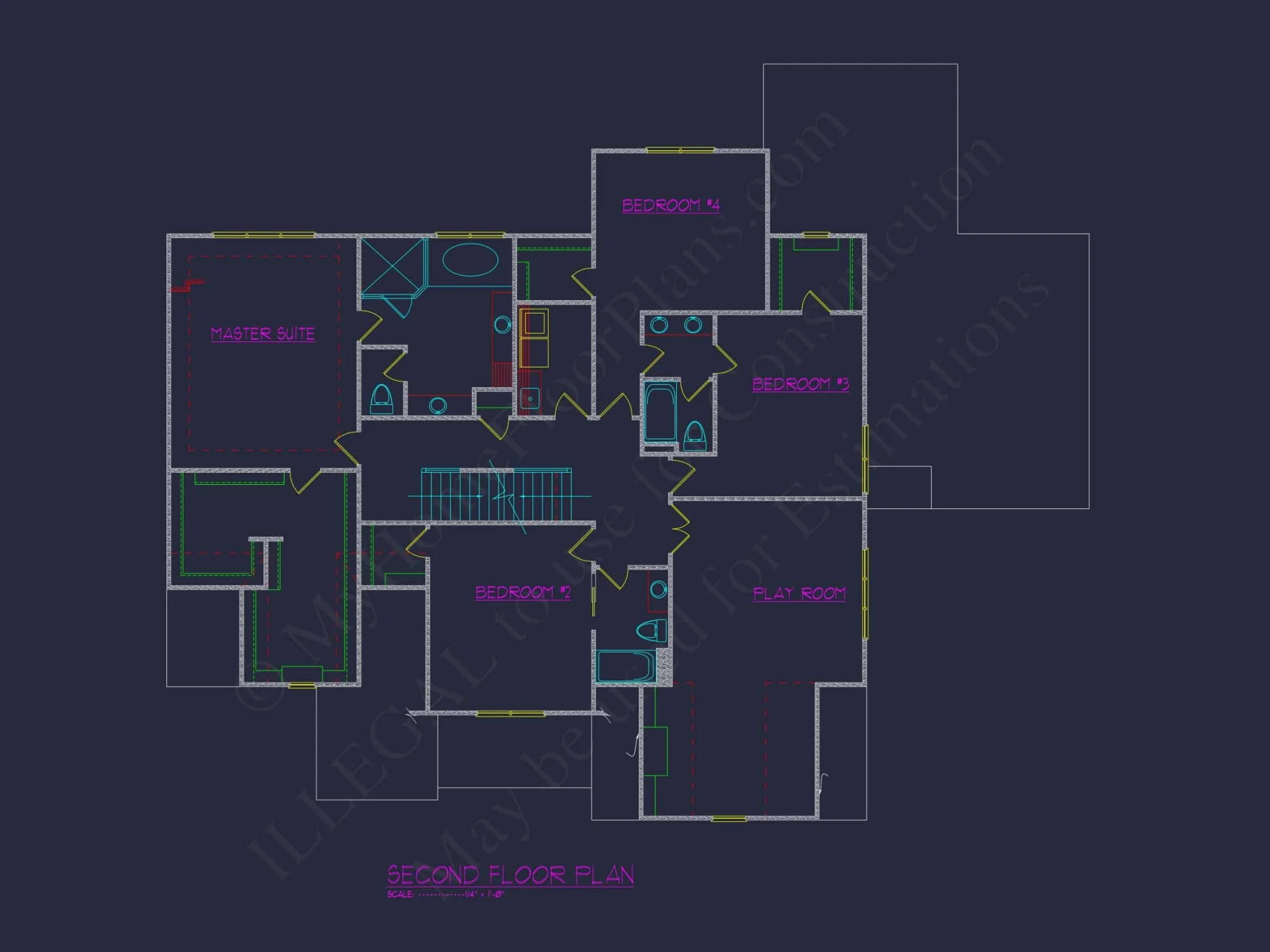 Modern Traditional house Plan with Detailed Blueprint Designs