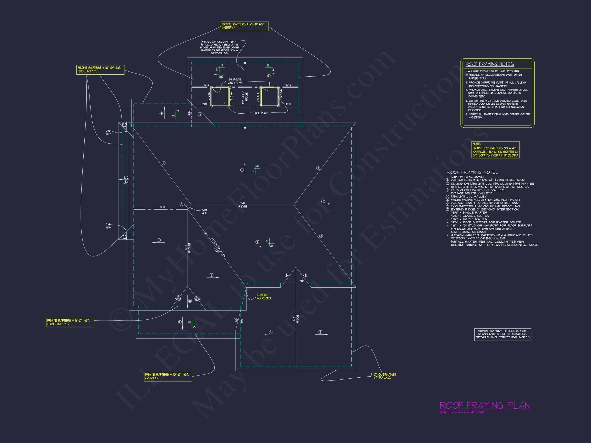 15-1328 HOUSE PLAN - 6-Bed, 7-Bath, 4,465 SF Modern Farmhouse House Plan 37 Modern Colonial house Blueprint with 6 Beds & 7 Baths