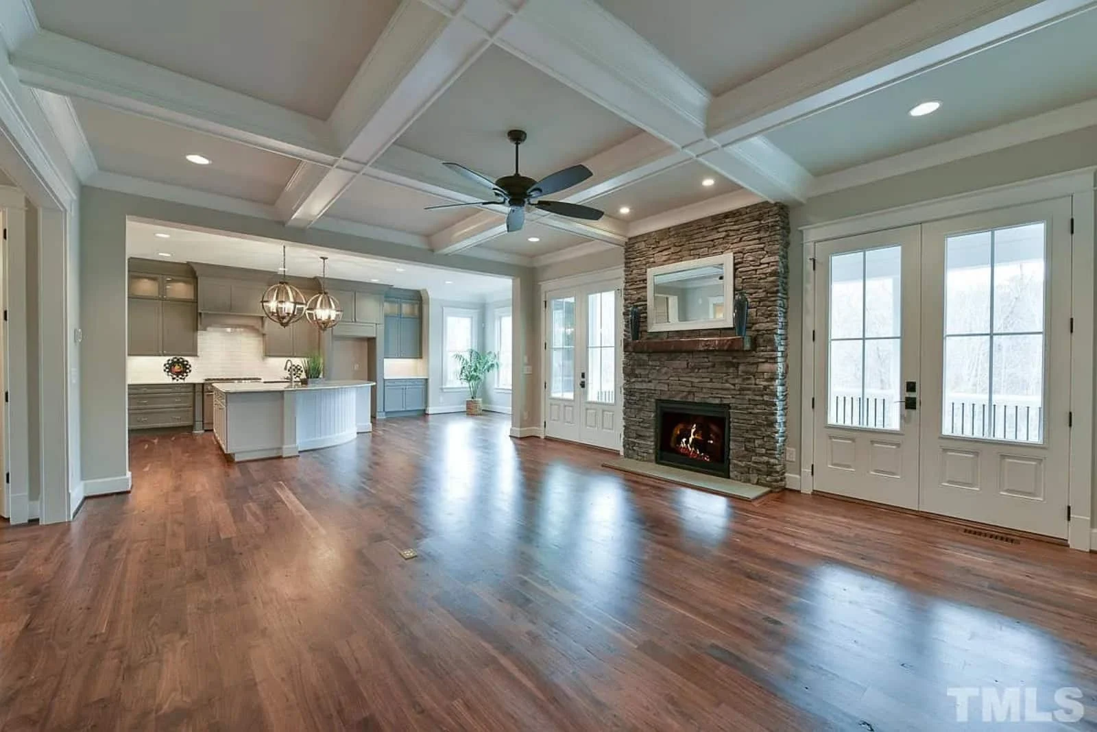 15-1328 HOUSE PLAN - 6-Bed, 7-Bath, 4,465 SF Modern Farmhouse House Plan 9 Modern Colonial house Blueprint with 6 Beds & 7 Baths