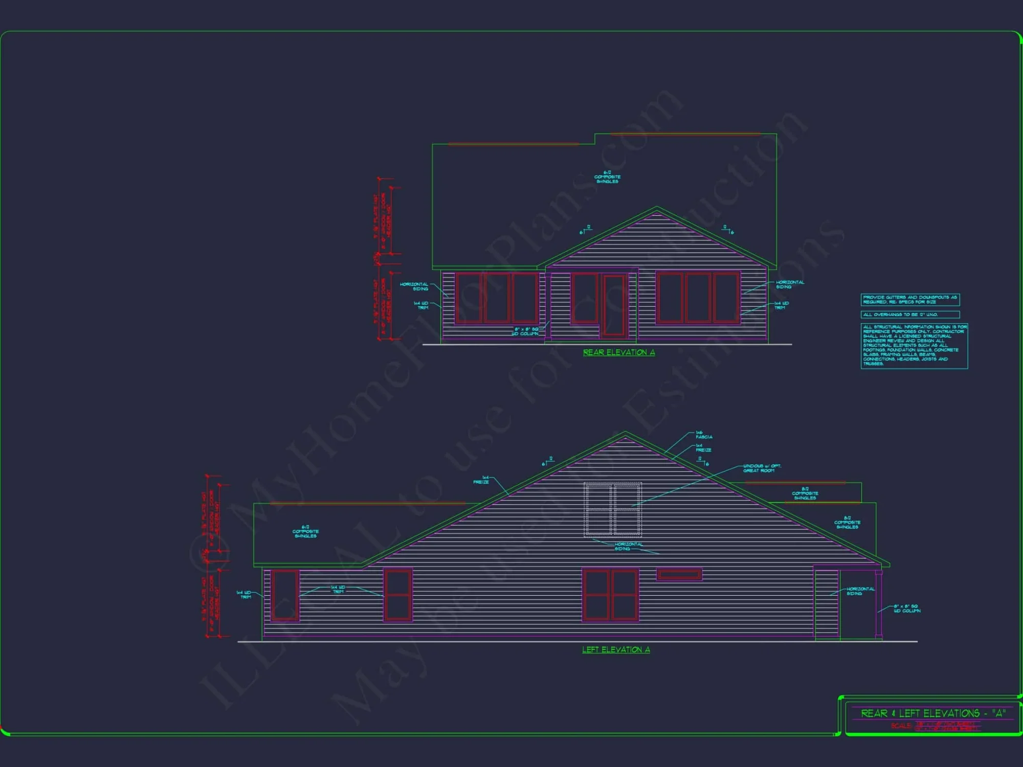 Elegant house Plan: Detailed Floor Plans with CAD Designs