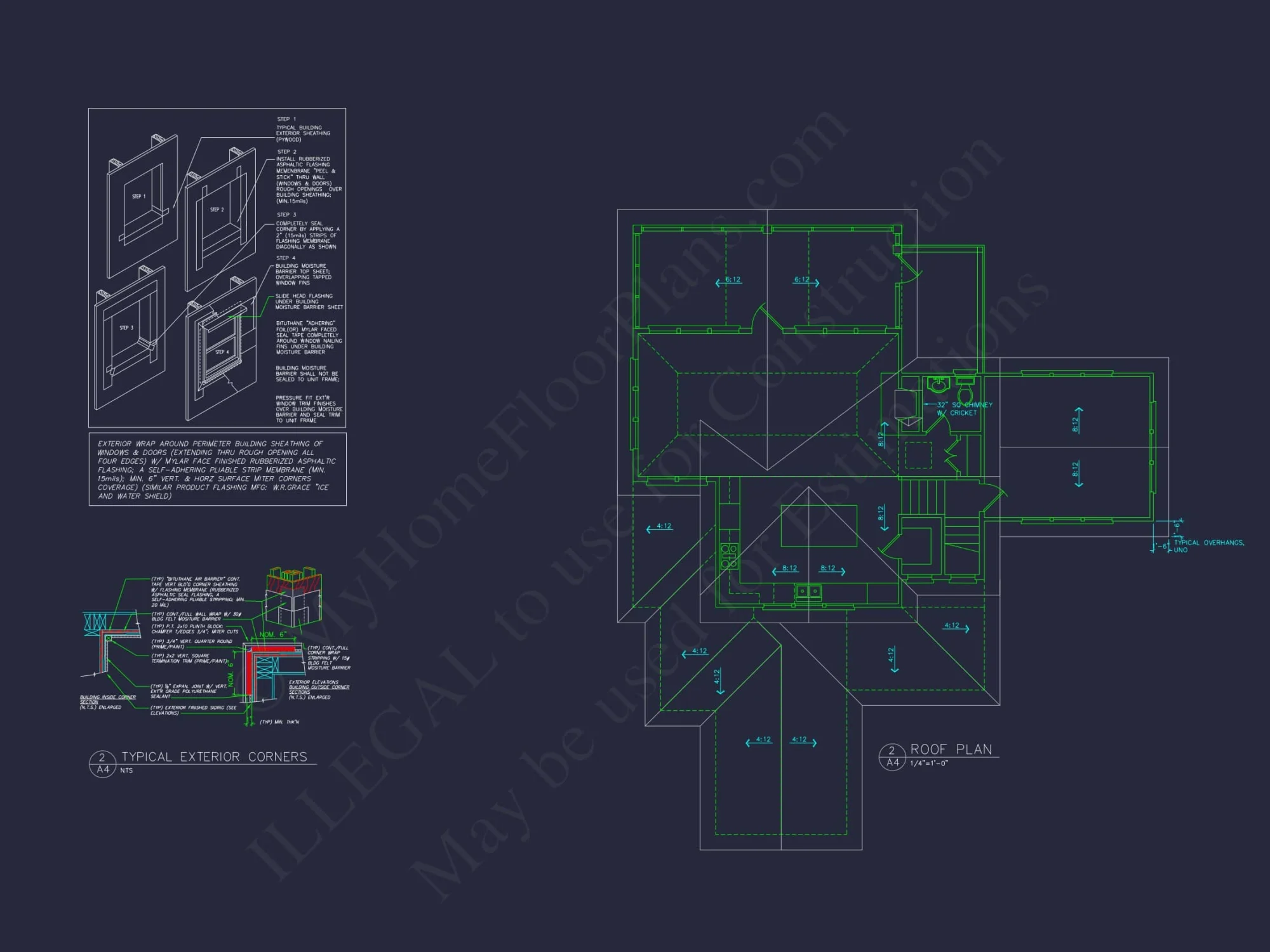 Coastal house Plan Blueprint: 2 Story CAD Architecture Designs