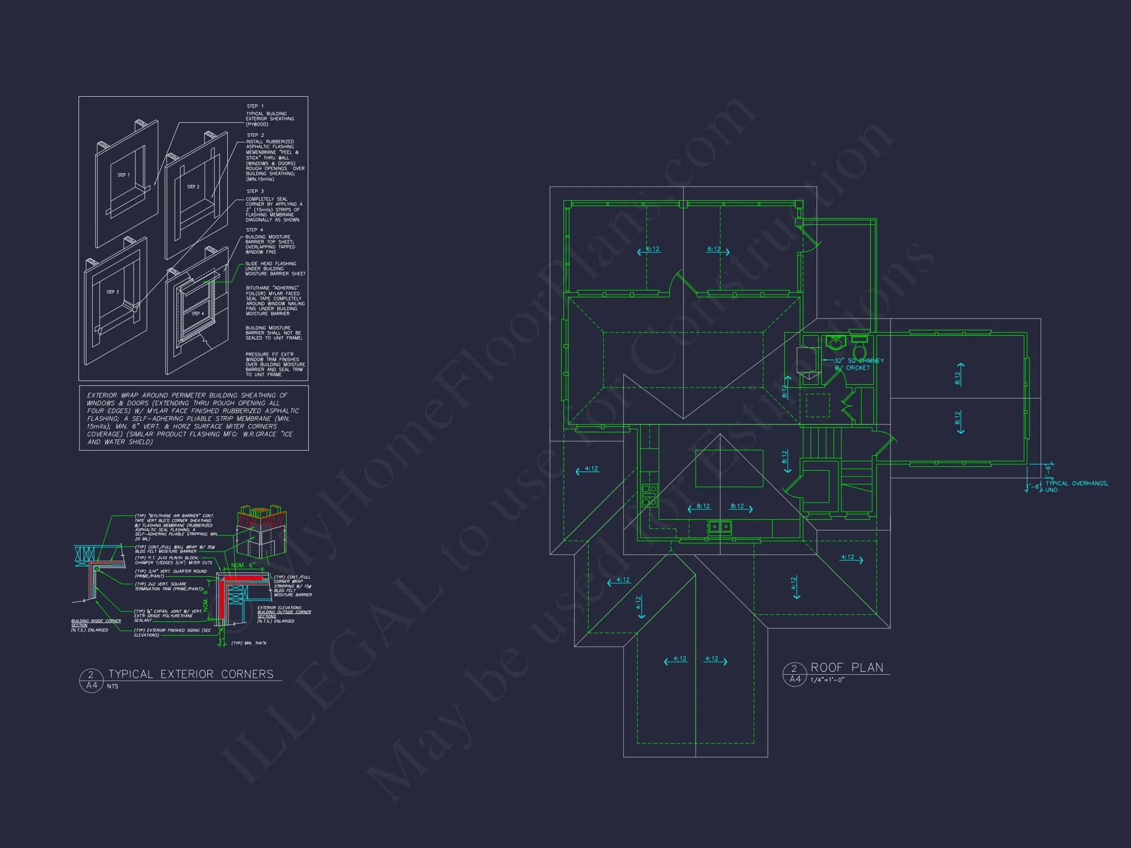 14-1799 HOUSE PLAN - Coastal House Plan Blueprint: 2 Story CAD Architecture Designs 9 Coastal house Plan Blueprint: 2 Story CAD Architecture Designs