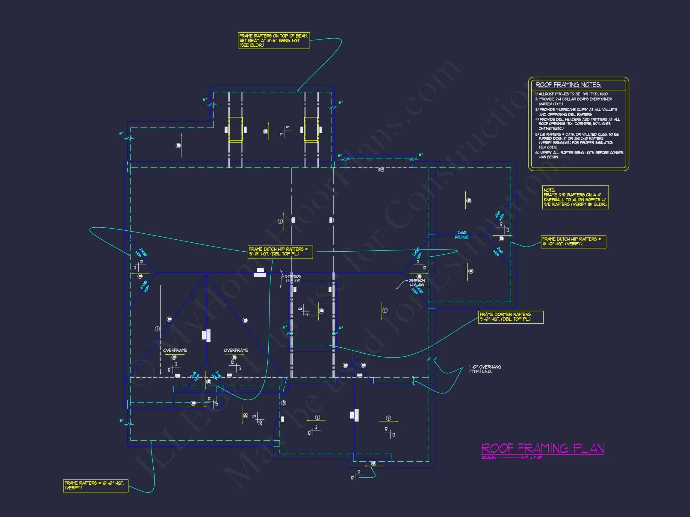 Spacious 5-Bedroom house Plan with Vaulted Ceilings and CAD Designs