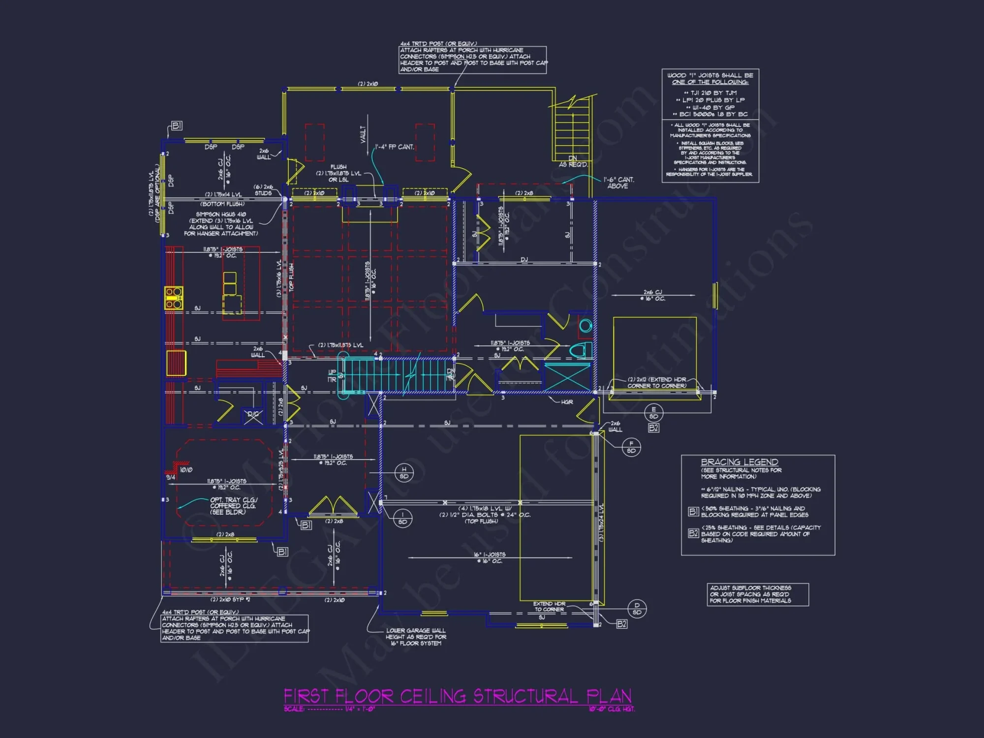 Spacious 5-Bedroom house Plan with Vaulted Ceilings and CAD Designs