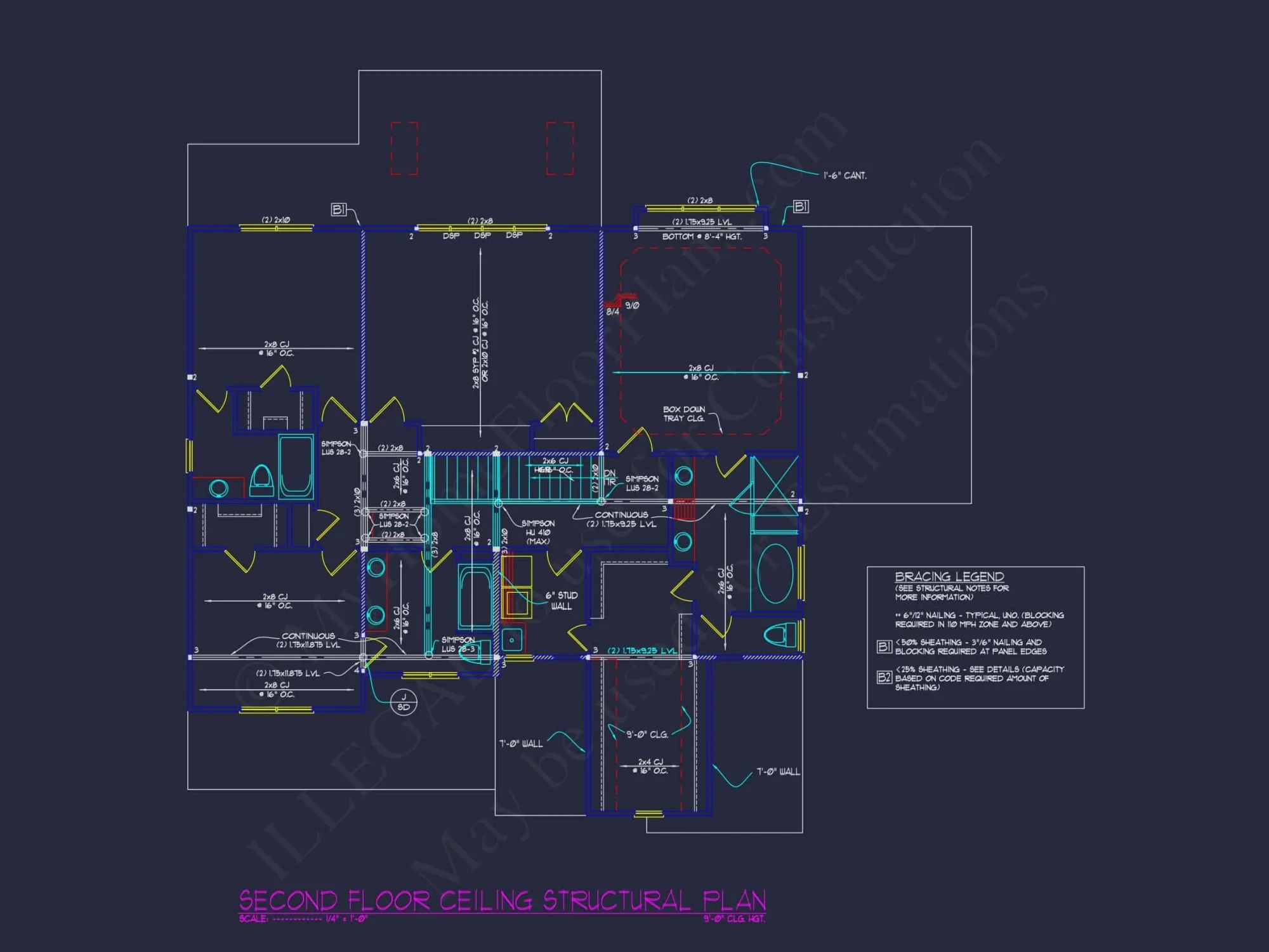 Spacious 5-Bedroom house Plan with Vaulted Ceilings and CAD Designs