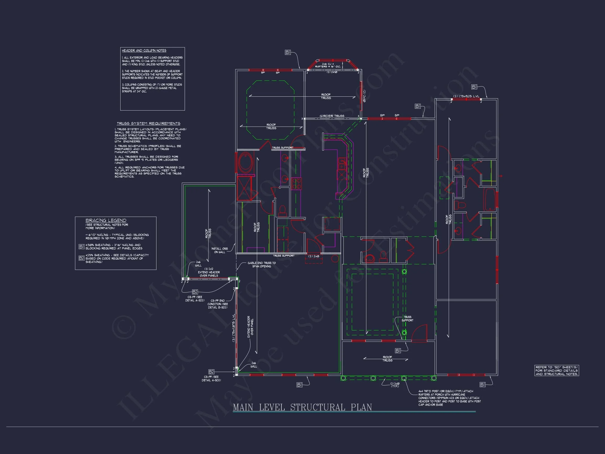 Dream Colonial house Floor Plan: 2-Story Blueprint & CAD Designs