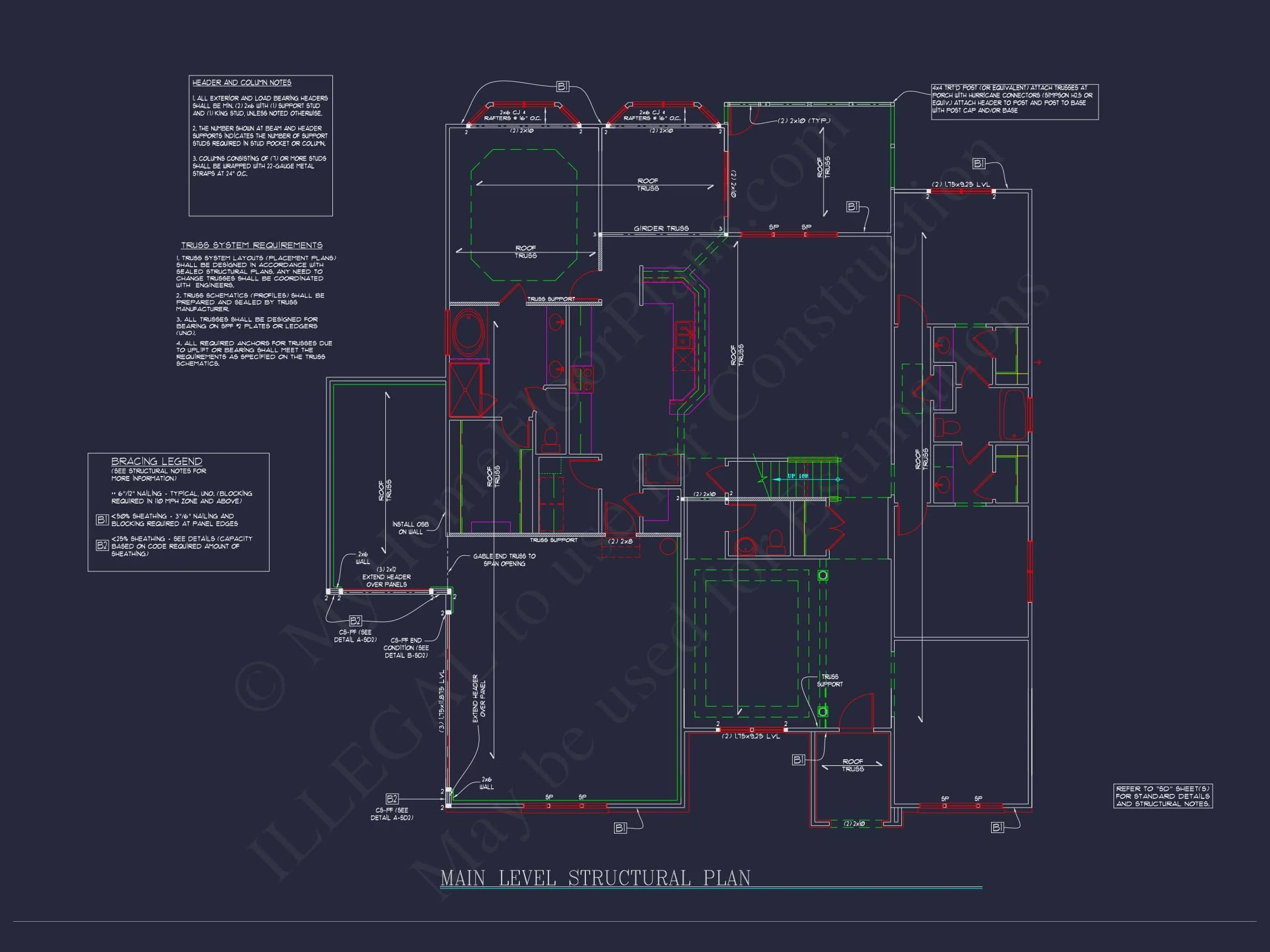 Dream Colonial house Floor Plan: 2-Story Blueprint & CAD Designs