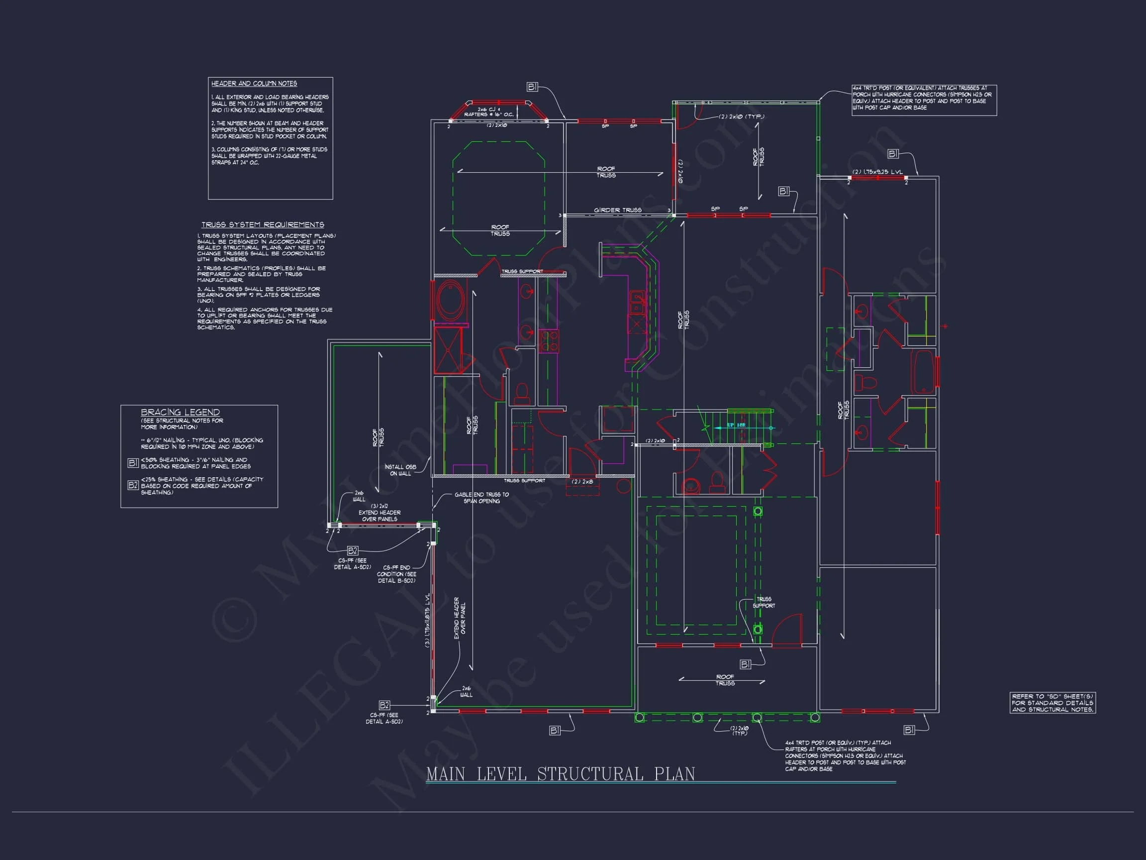 Dream Colonial house Floor Plan: 2-Story Blueprint & CAD Designs