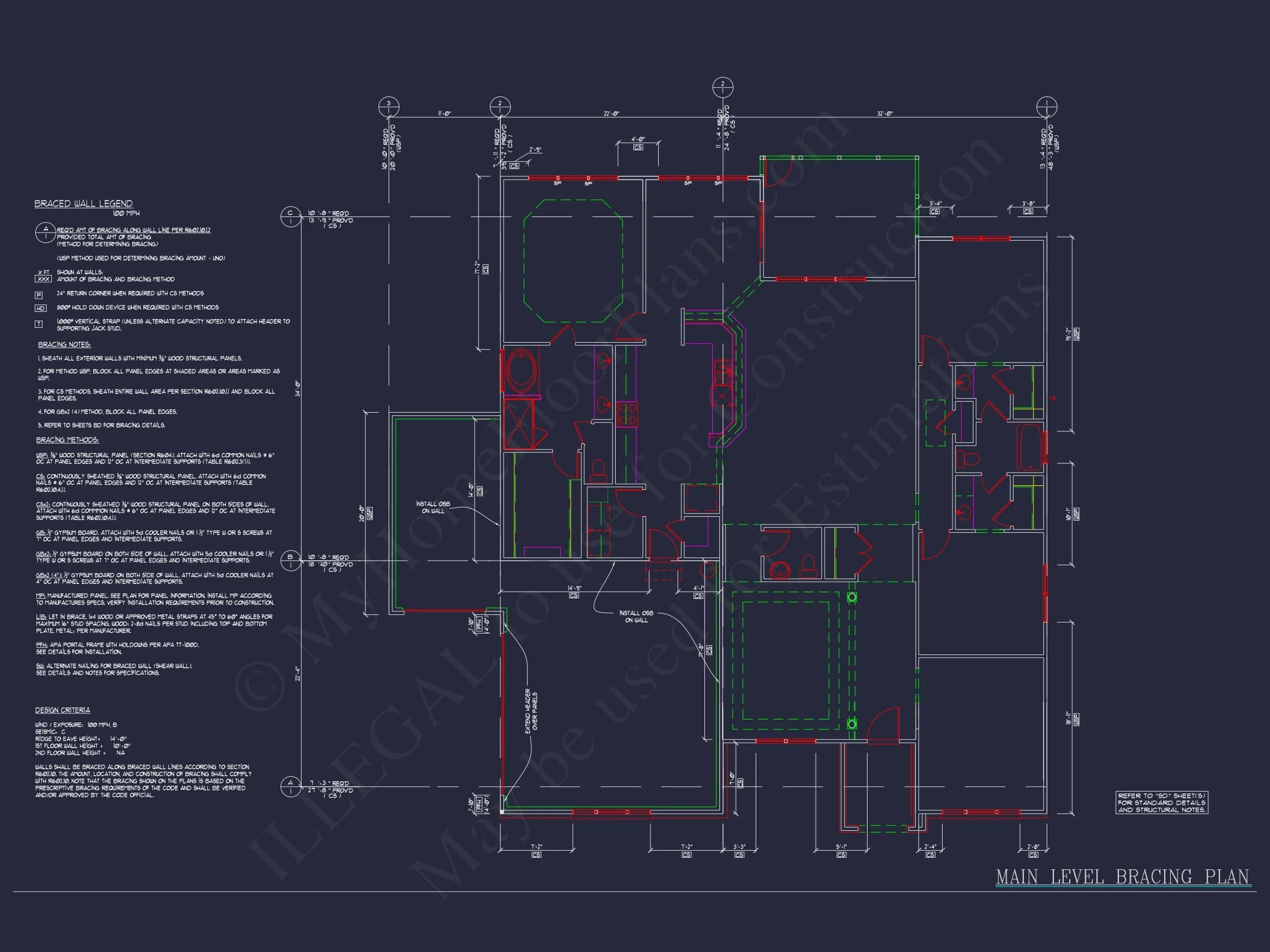 Dream Colonial house Floor Plan: 2-Story Blueprint & CAD Designs