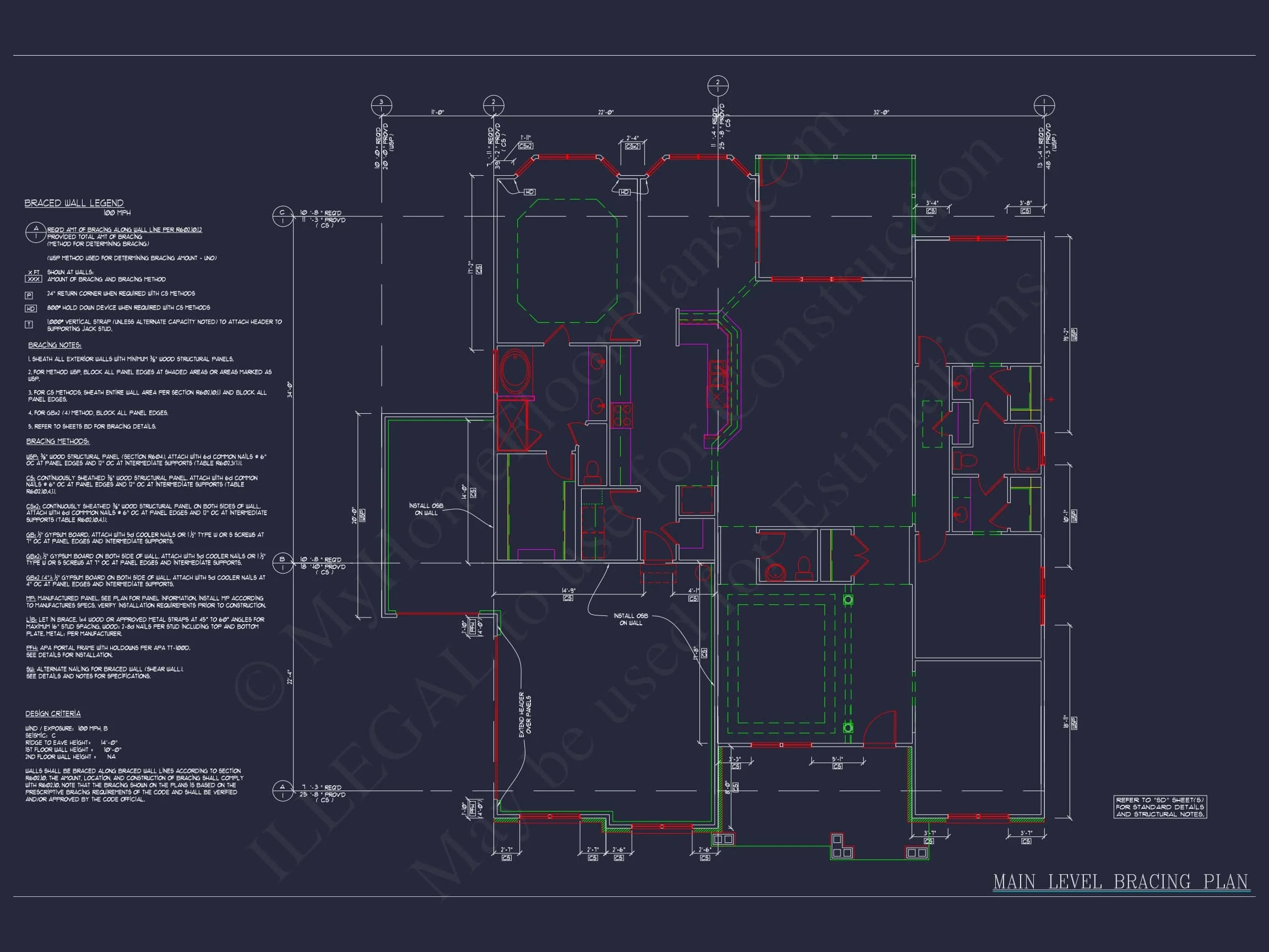 Dream Colonial house Floor Plan: 2-Story Blueprint & CAD Designs
