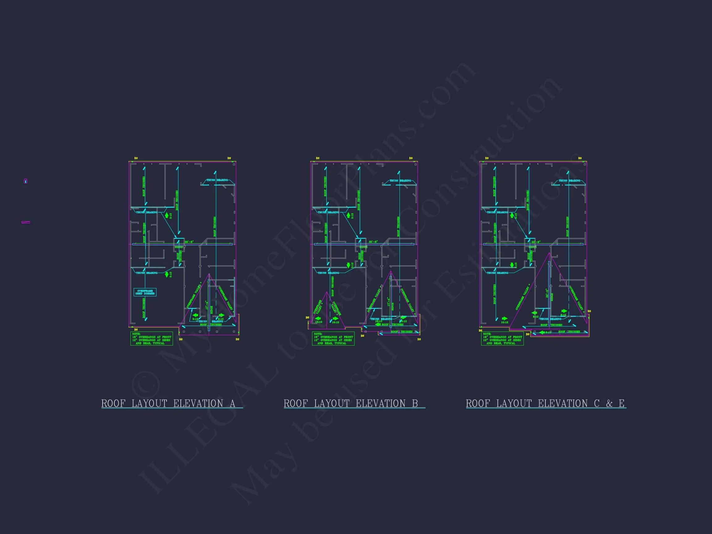 Dream Colonial house Floor Plan: 2-Story Blueprint & CAD Designs