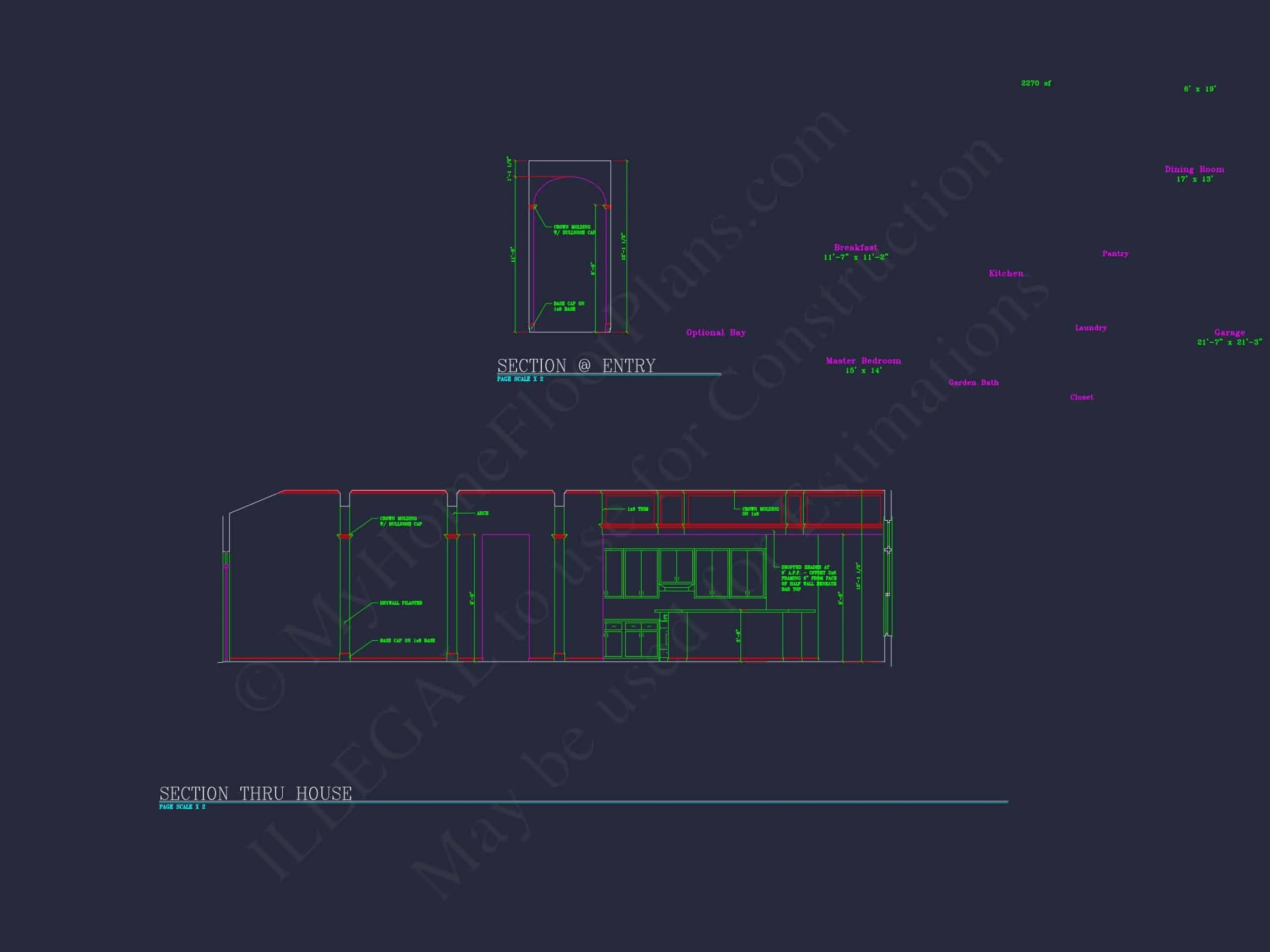 Dream Colonial house Floor Plan: 2-Story Blueprint & CAD Designs
