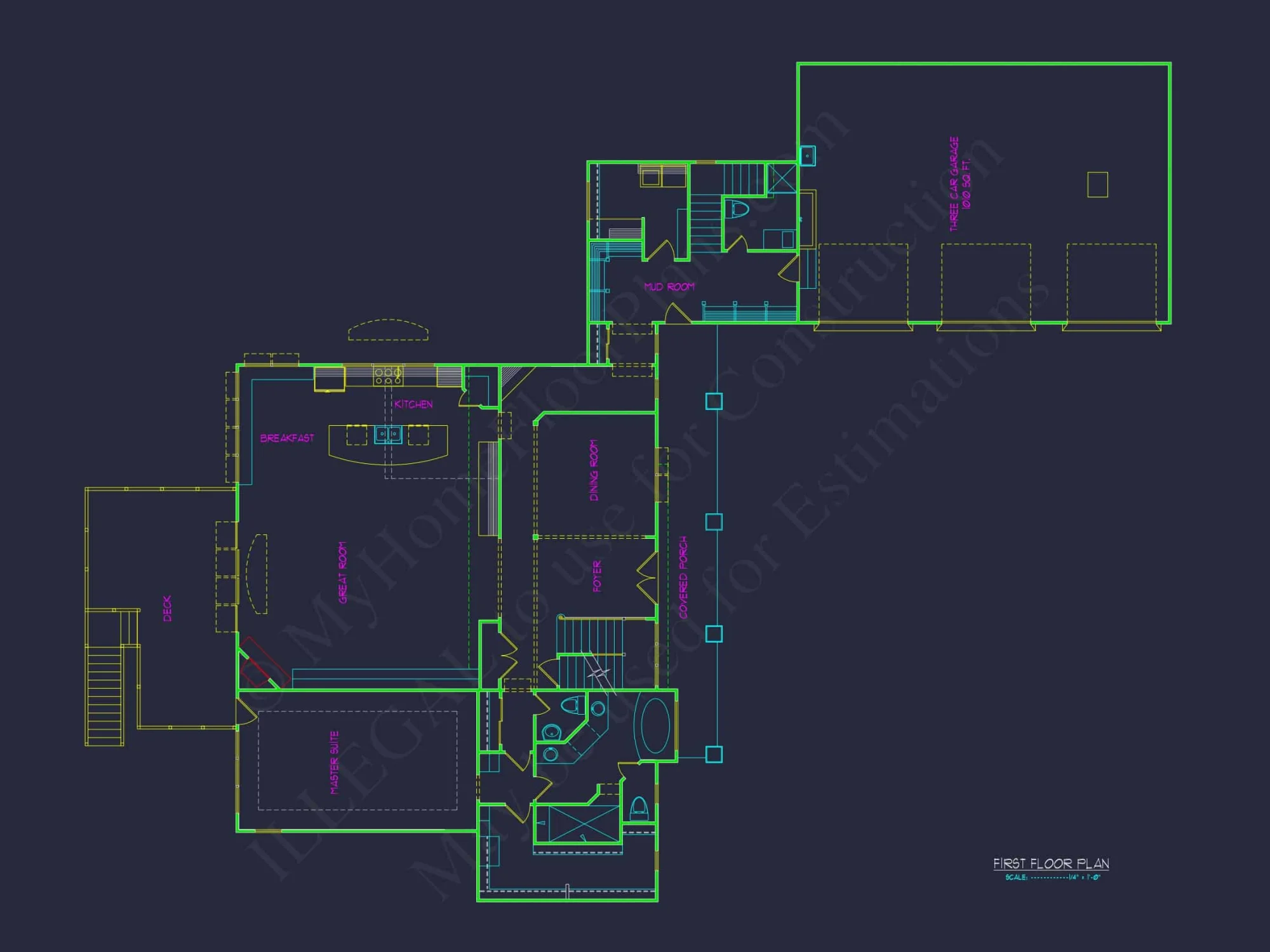 Stunning 5-Bedroom house Plan with Spacious Floor Designs