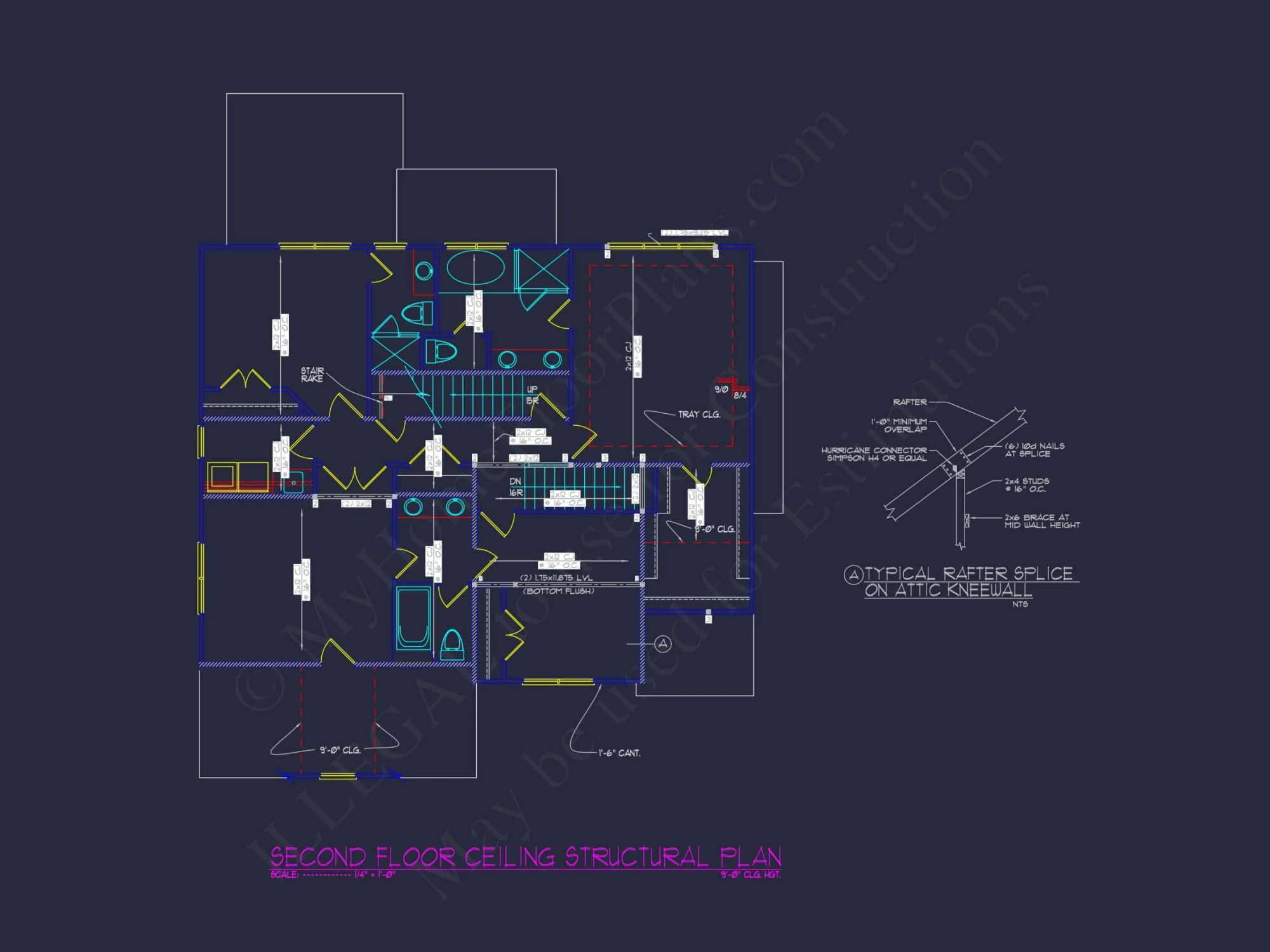 Spacious house Floor Plan with Architectural Designs and CAD