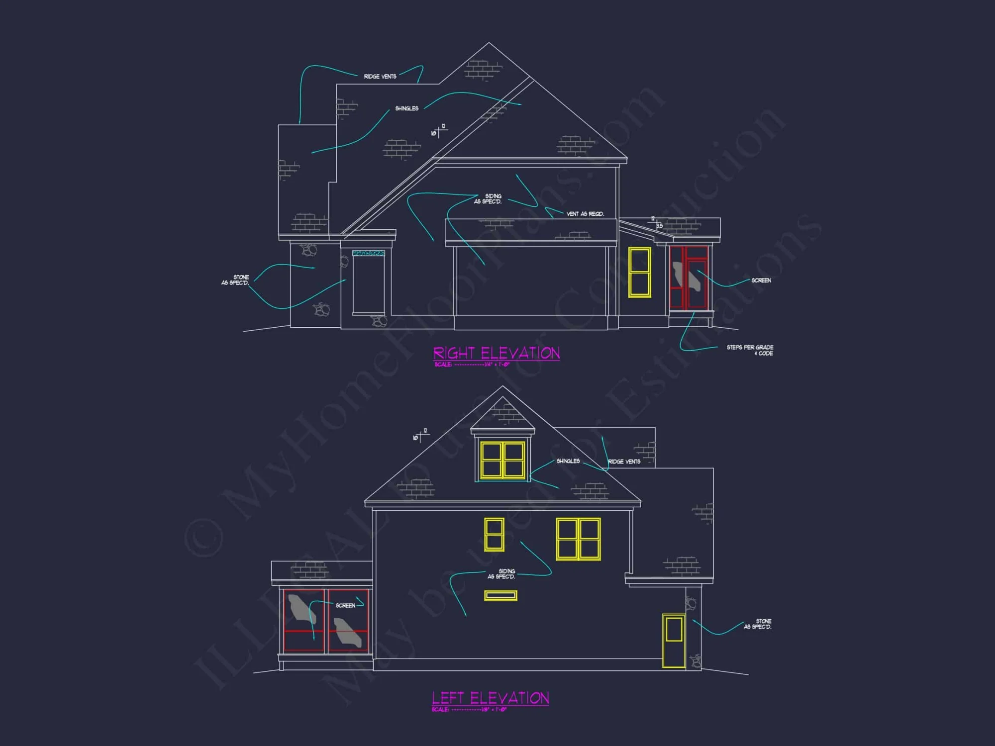 Spacious house Floor Plan with Architectural Designs and CAD