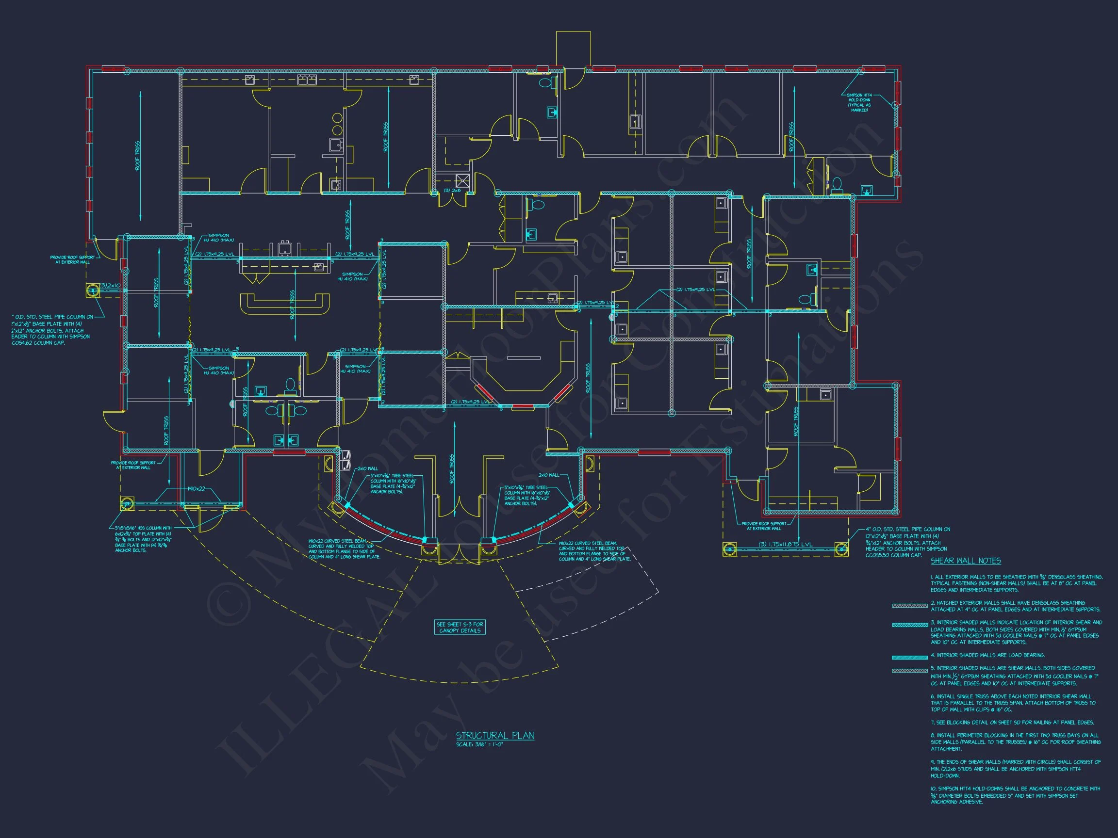 Medical Complex Floor Plan: 7134 Sq Ft Blueprint