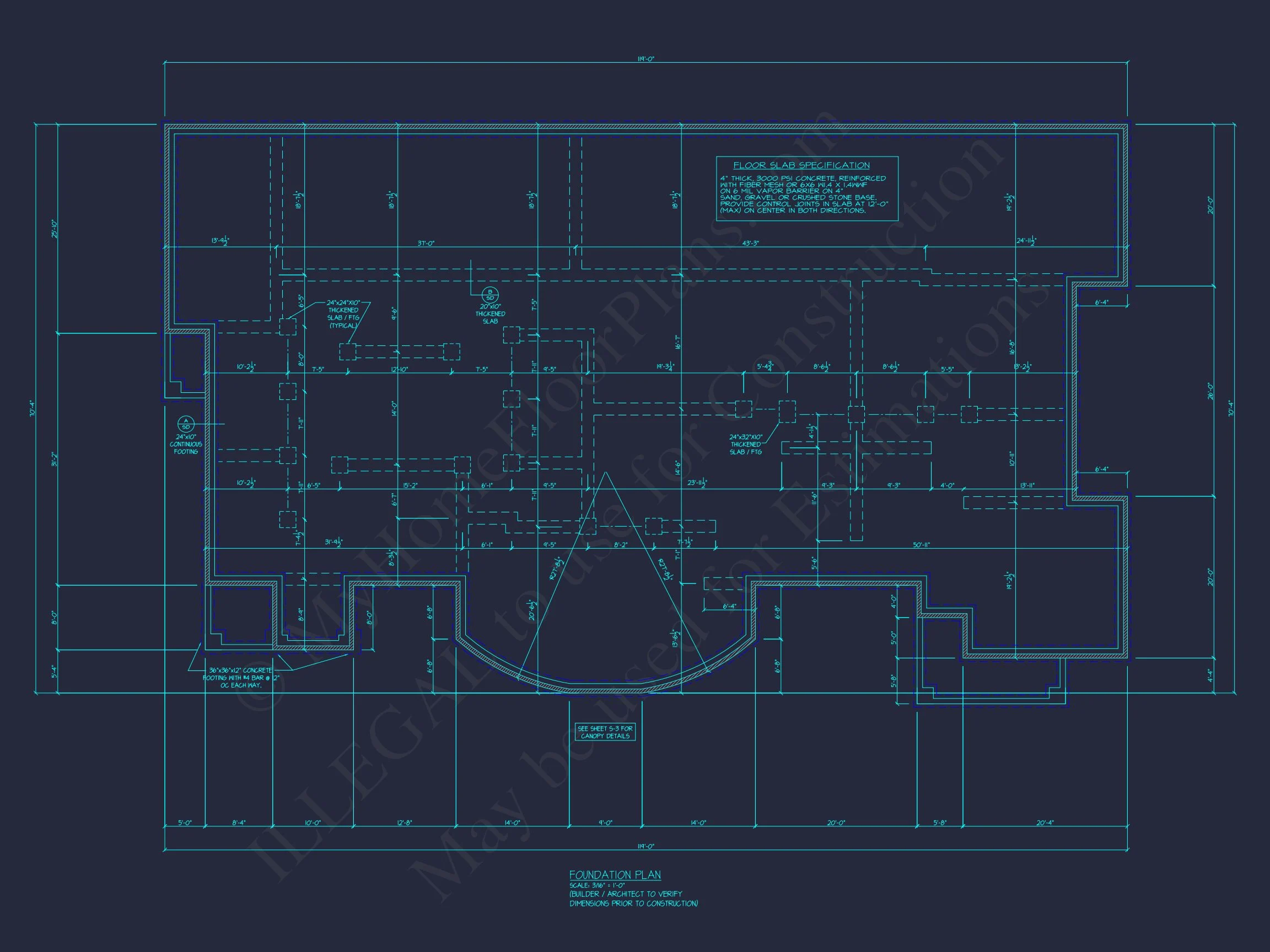 Medical Complex Floor Plan: 7134 Sq Ft Blueprint