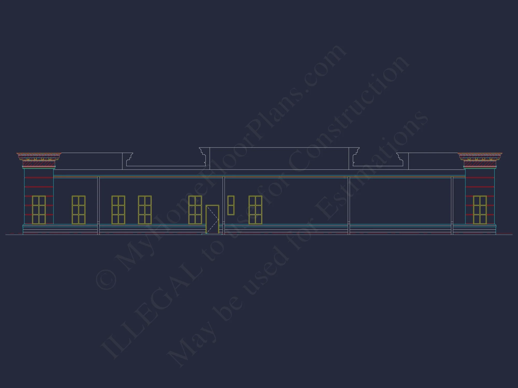 Medical Complex Floor Plan: 7134 Sq Ft Blueprint
