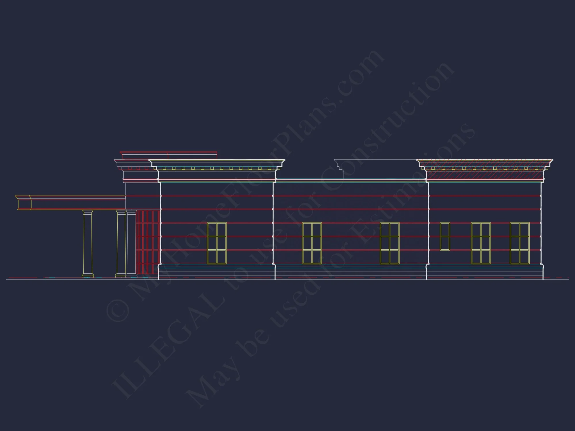 Medical Complex Floor Plan: 7134 Sq Ft Blueprint