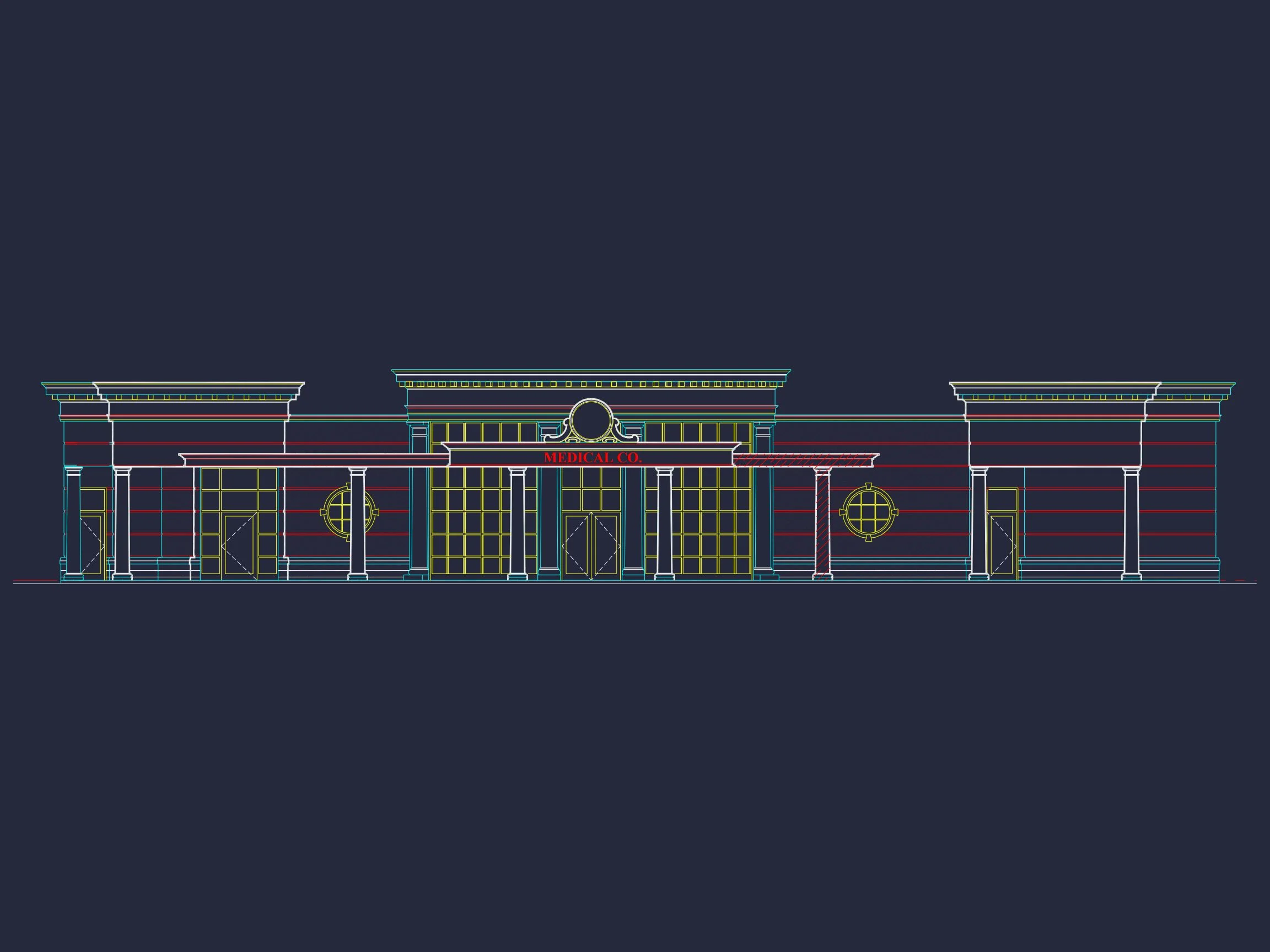 Medical Complex Floor Plan: 7134 Sq Ft Blueprint