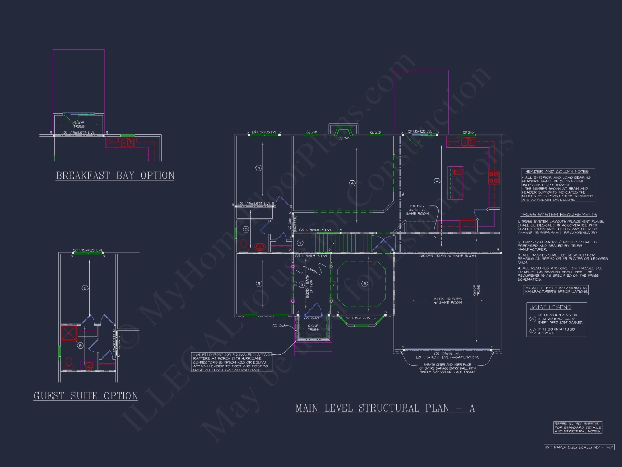 Traditional 2-Story house Floor Plan: 3-5 BR
