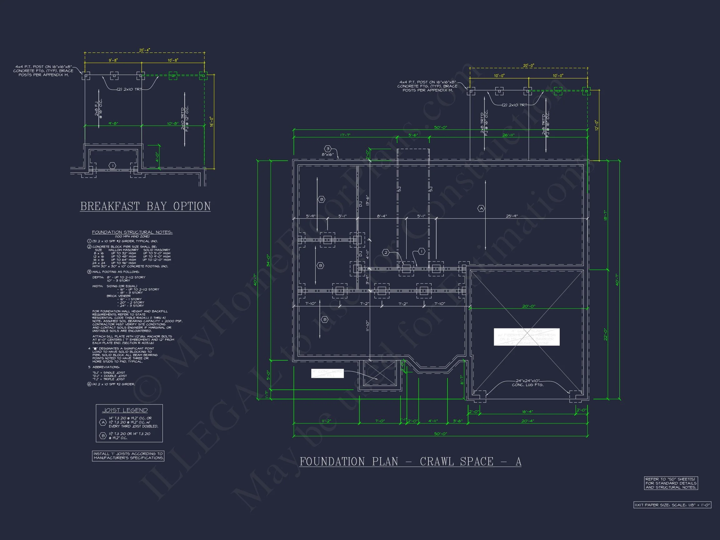 Traditional 2-Story house Floor Plan: 3-5 BR