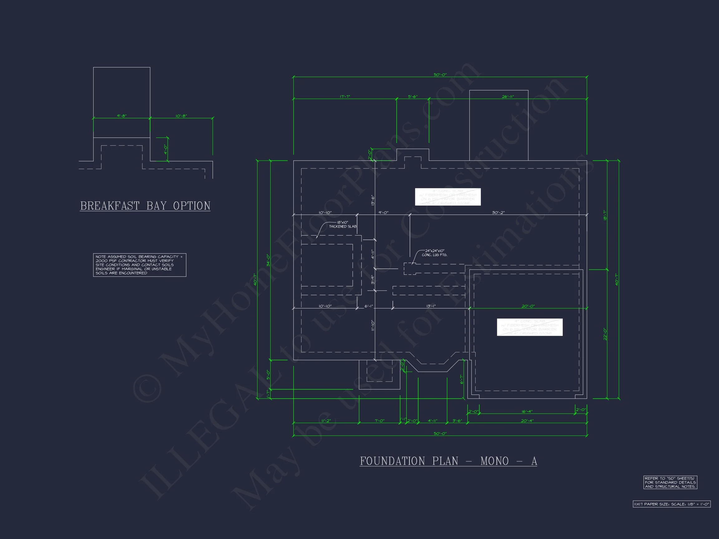 Traditional 2-Story house Floor Plan: 3-5 BR