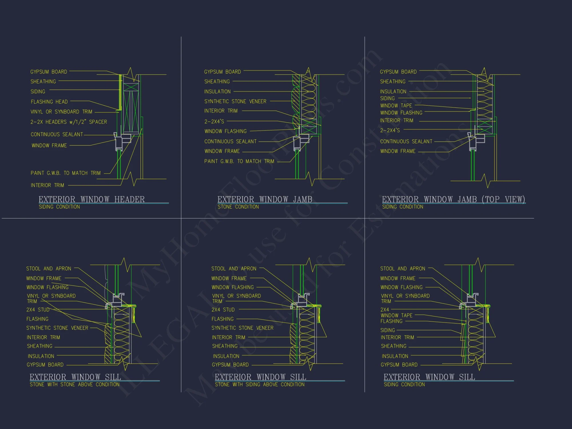 Traditional 2-Story house Floor Plan: 3-5 BR