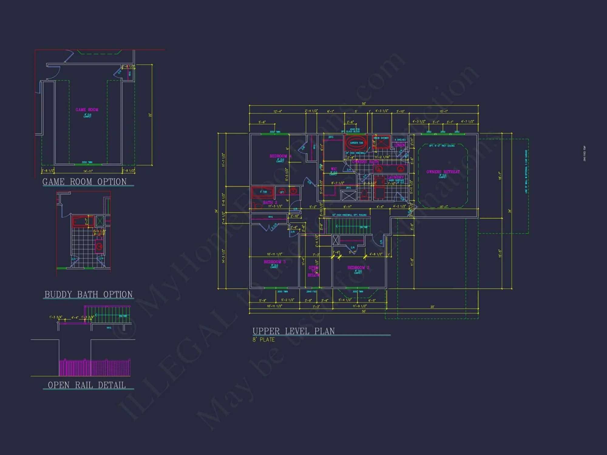 Traditional 2-Story house Floor Plan: 3-5 BR
