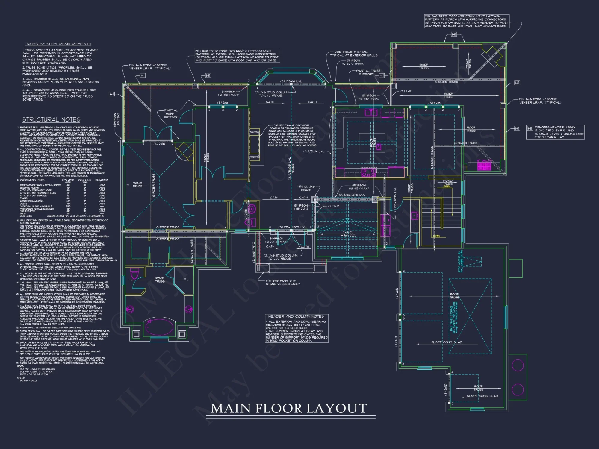 Luxury house Plan with 2-Story Layout, 4 Bedrooms & CAD Designs