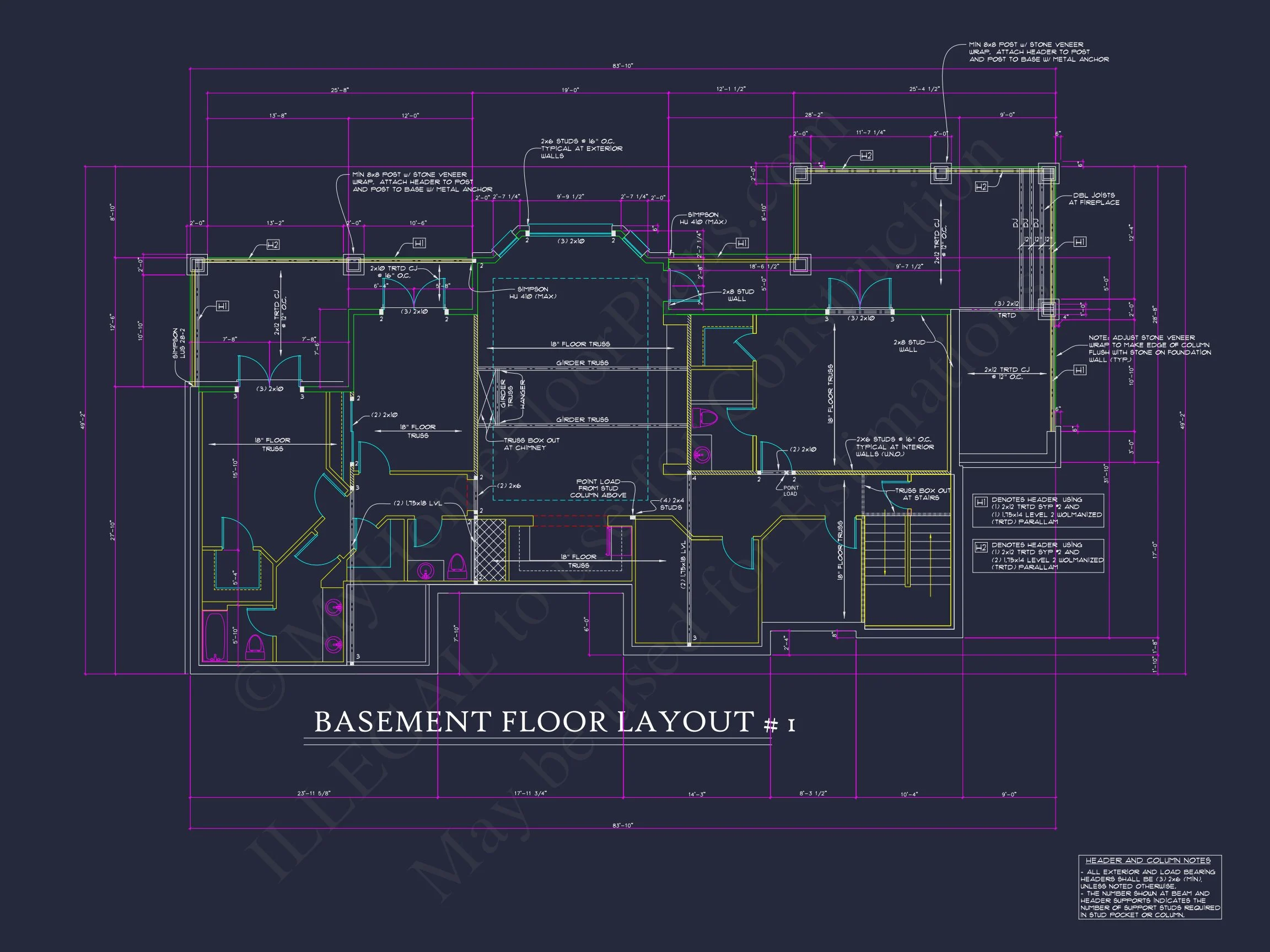 9-1811 HOUSE PLAN - Luxury House Plan with 2-Story Layout, 4 Bedrooms & CAD Designs 14 Luxury house Plan with 2-Story Layout, 4 Bedrooms & CAD Designs