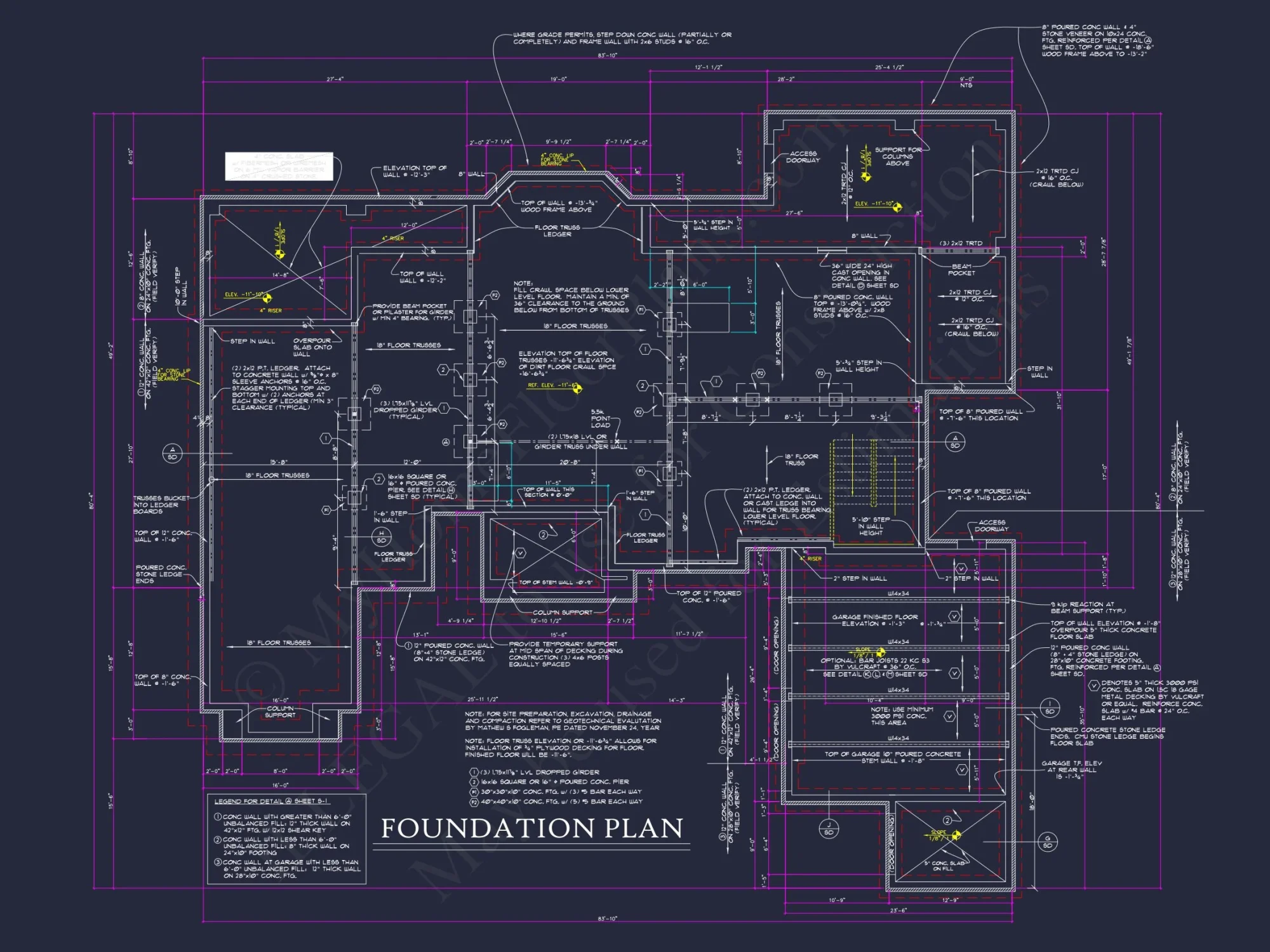 Luxury house Plan with 2-Story Layout, 4 Bedrooms & CAD Designs