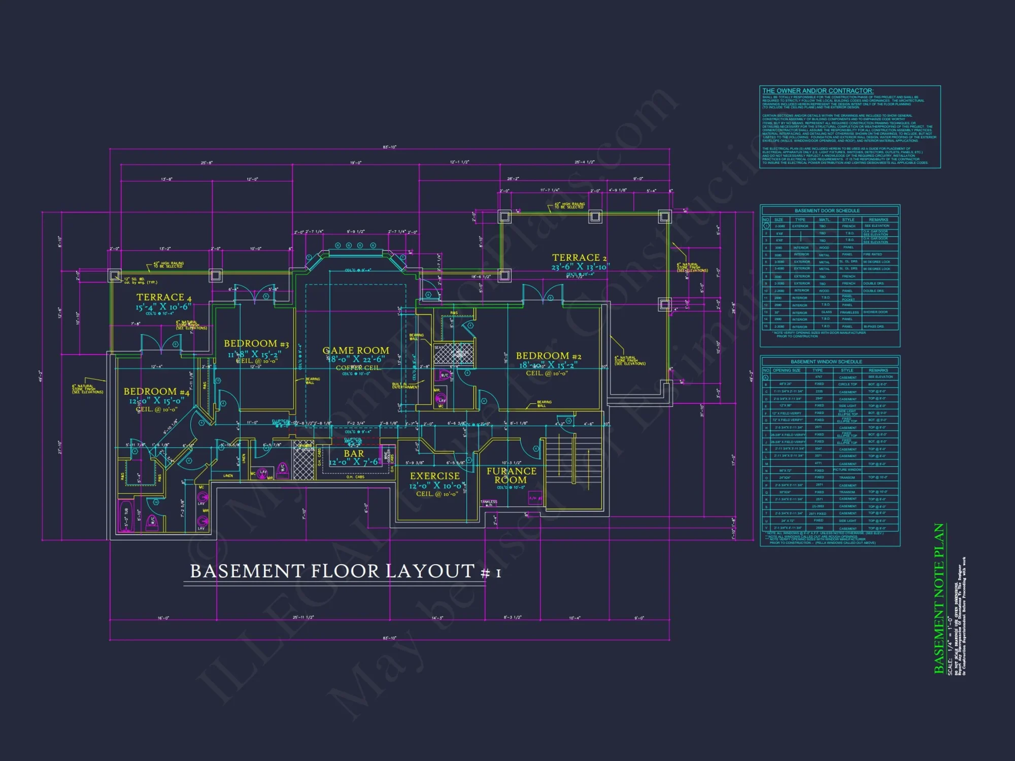 Luxury house Plan with 2-Story Layout, 4 Bedrooms & CAD Designs