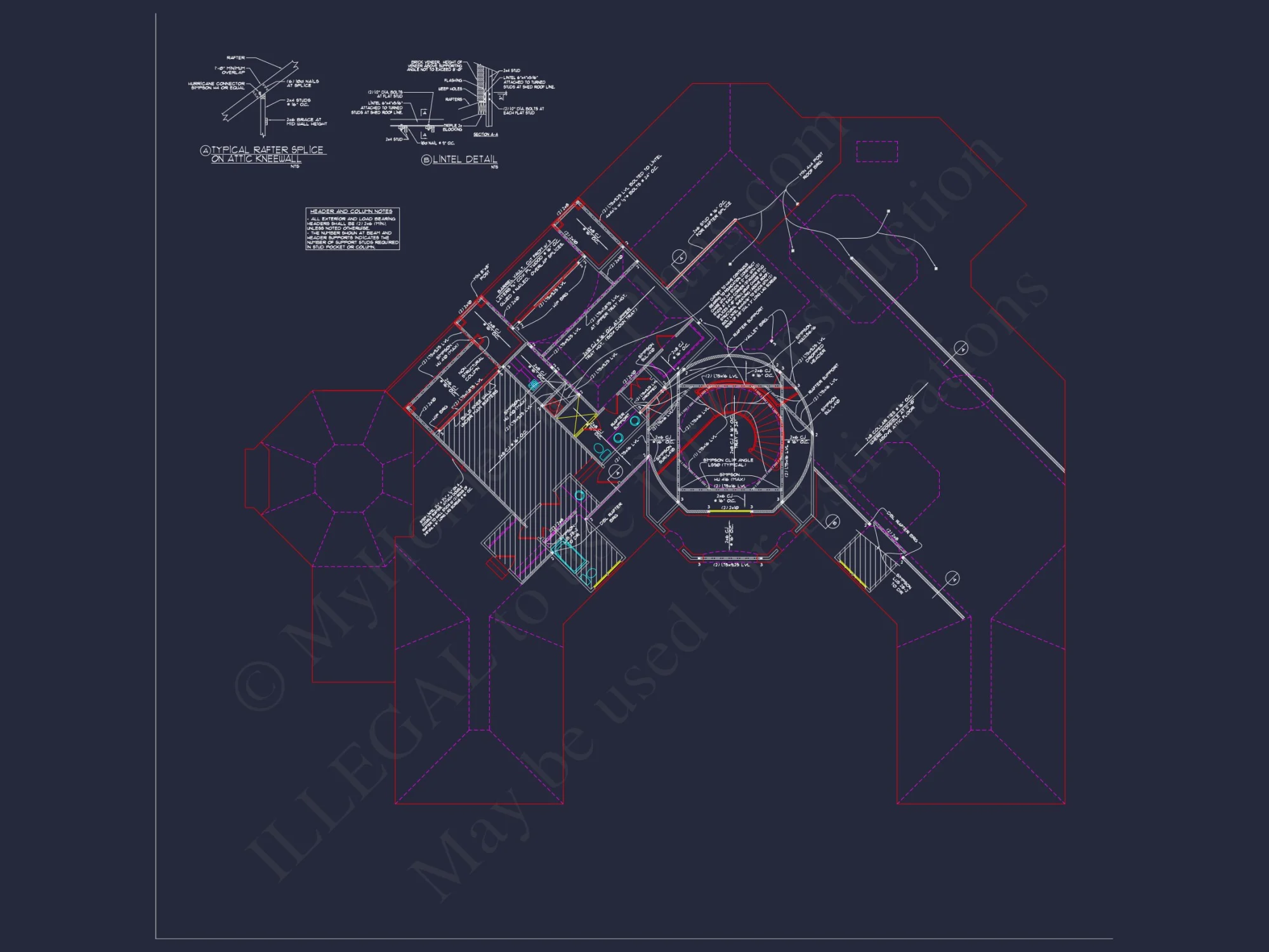 Elegant 2-Story house Plan with Detailed CAD Blueprint Designs