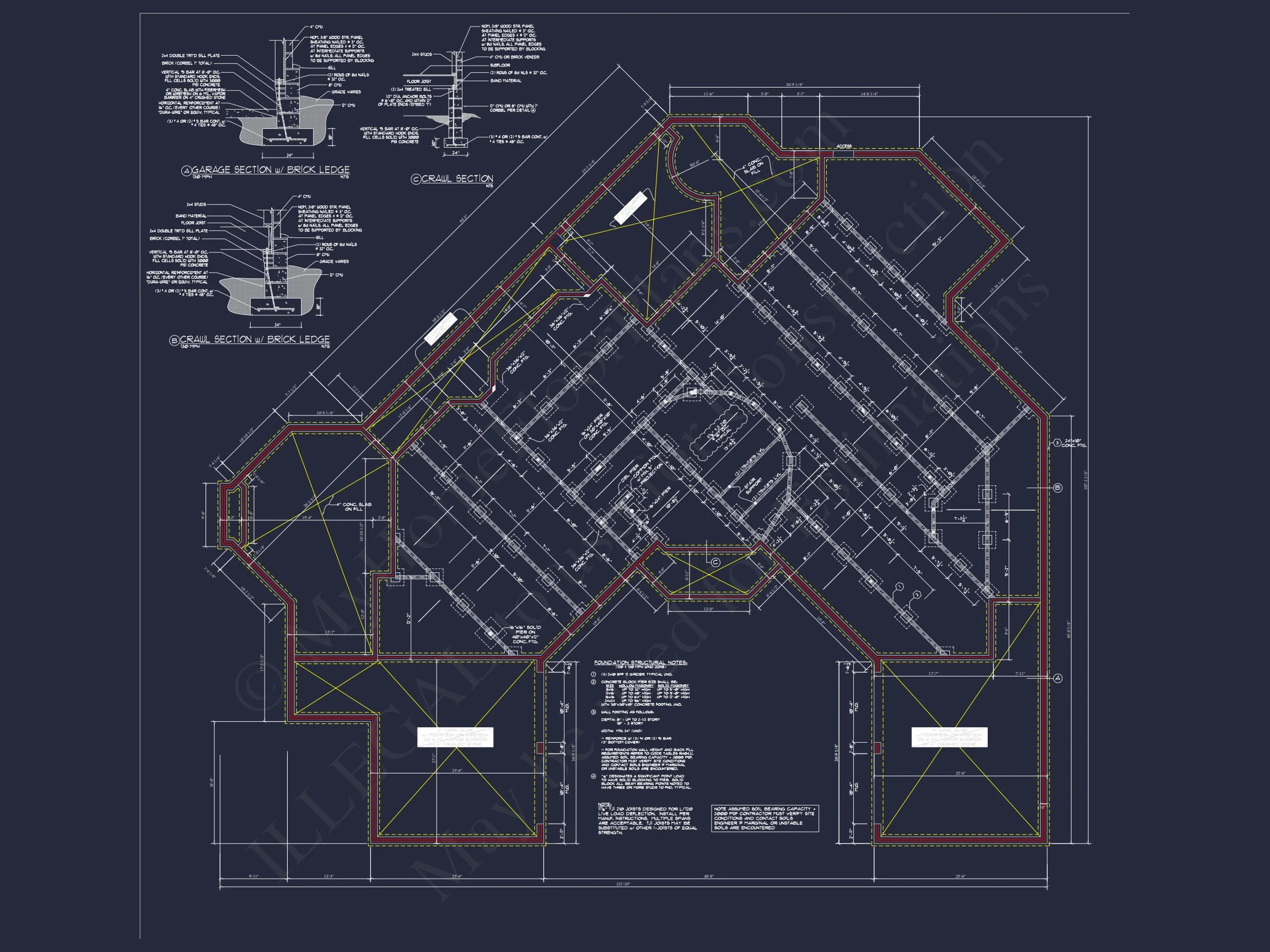Elegant 2-Story house Plan with Detailed CAD Blueprint Designs