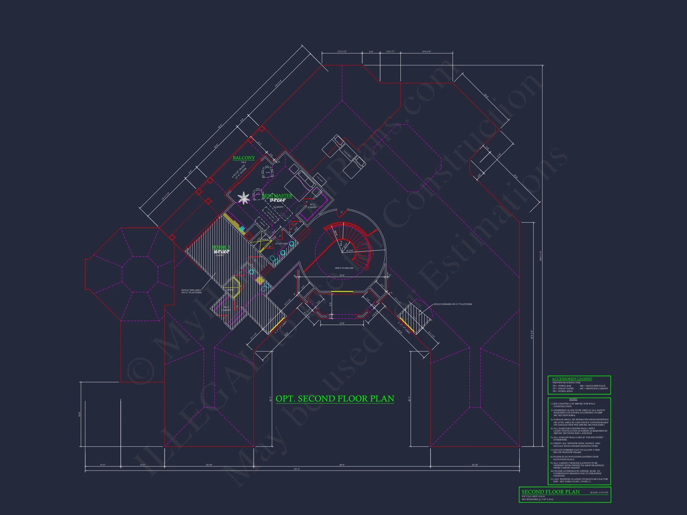 Elegant 2-Story house Plan with Detailed CAD Blueprint Designs