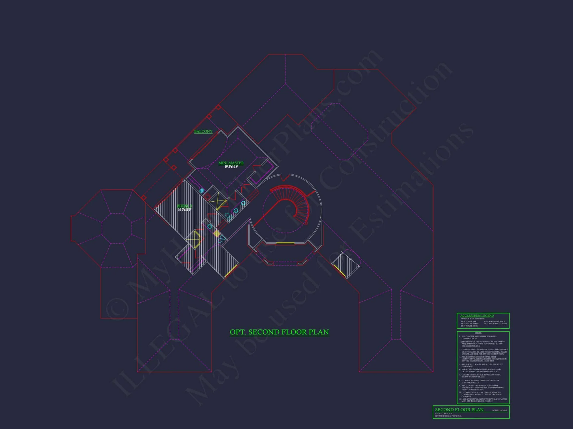 Elegant 2-Story house Plan with Detailed CAD Blueprint Designs