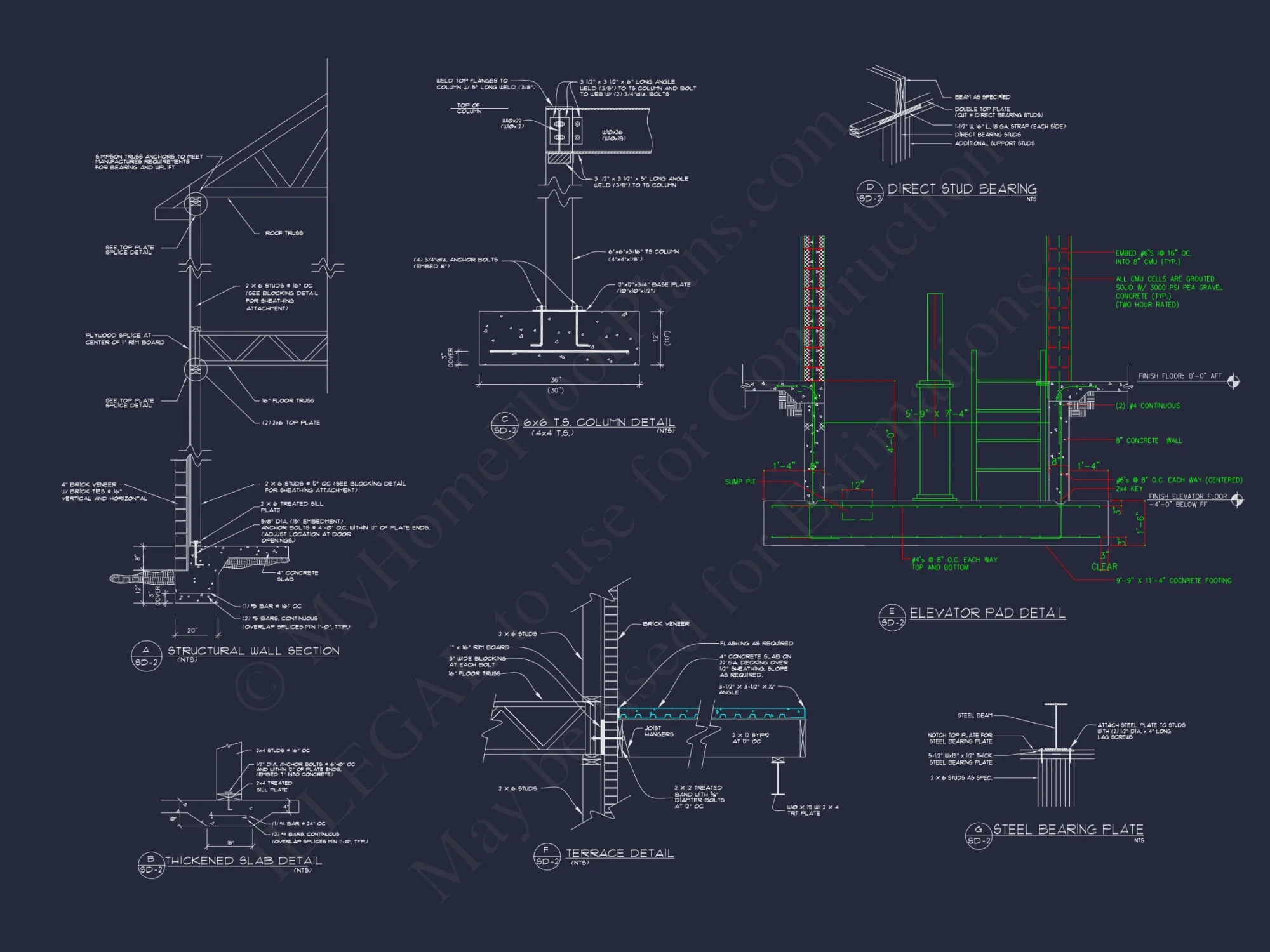 Institutional house Plan with CAD Blueprint - 11, 991 SF Design