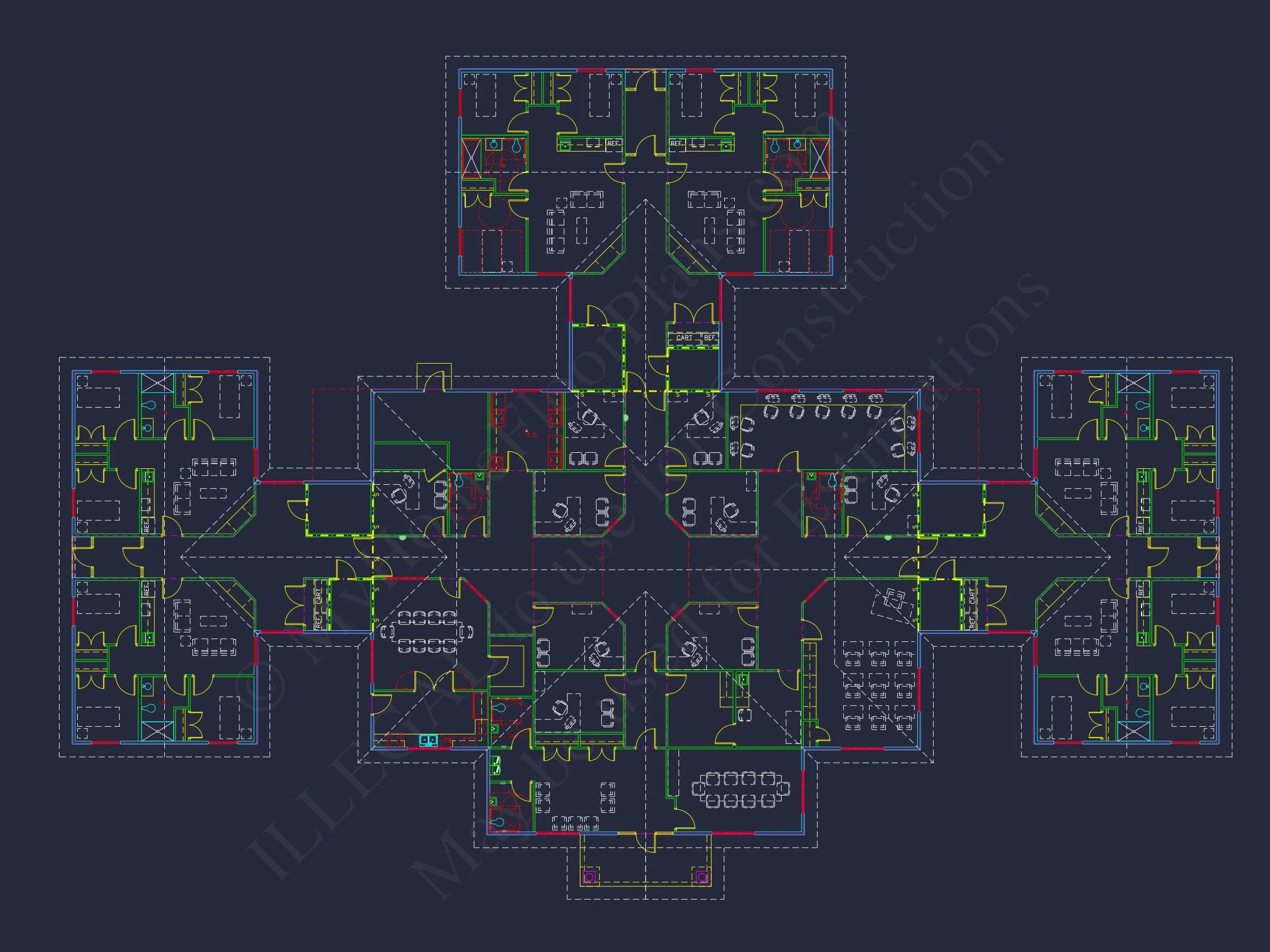 9-1589 BOARDING SCHOOL PLAN - Institutional House Plan with CAD Blueprint - 11, 991 SF Design 8 Institutional house Plan with CAD Blueprint - 11, 991 SF Design