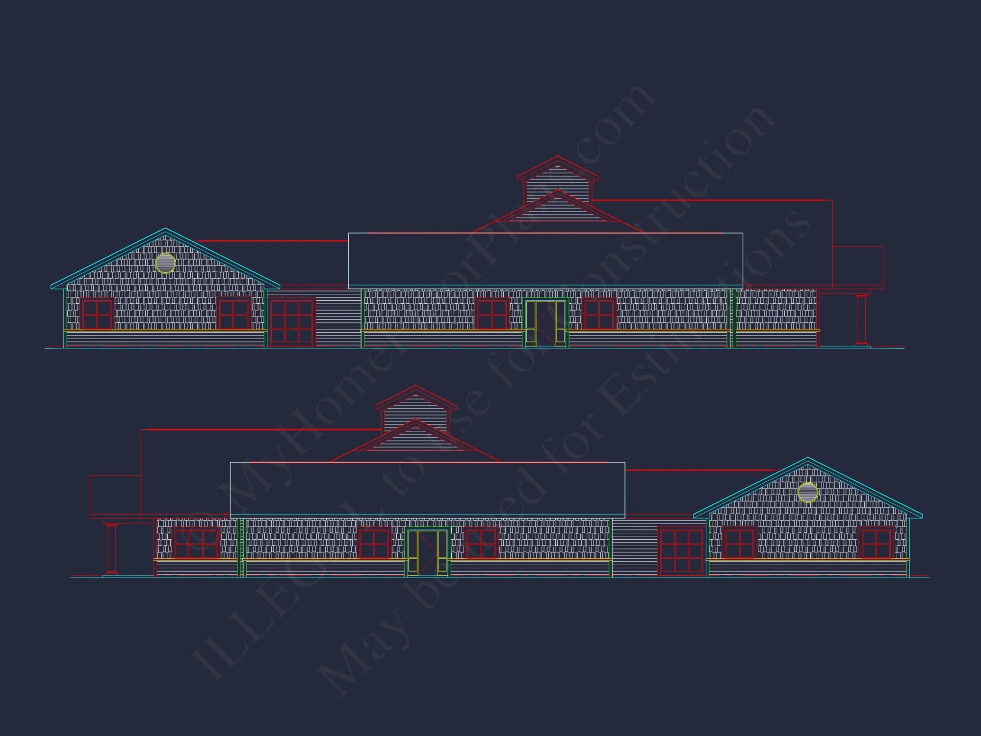 Institutional house Plan with CAD Blueprint - 11, 991 SF Design