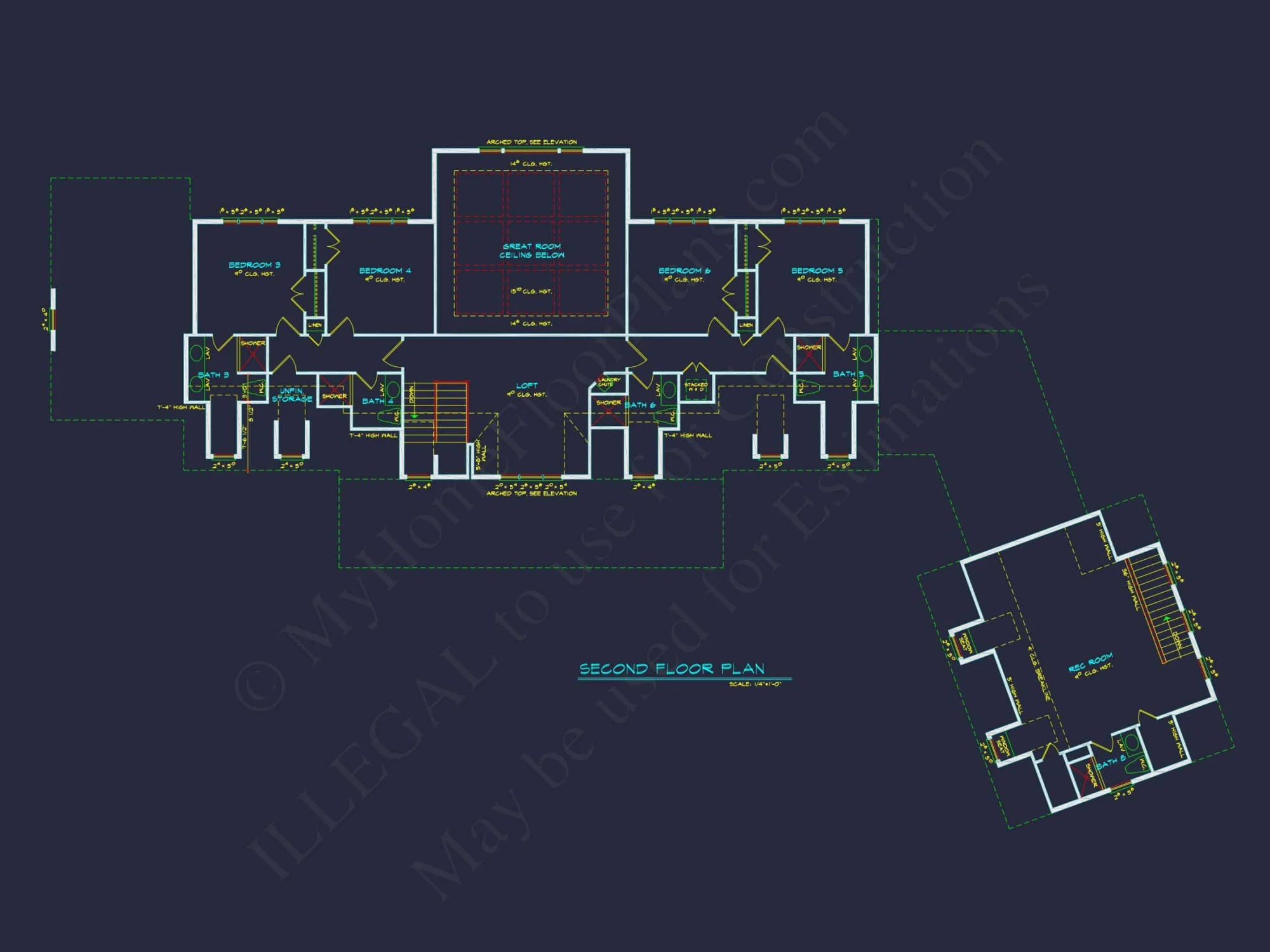Elegant Cape Cod house Plan with 2 Stories & 6 Bedrooms